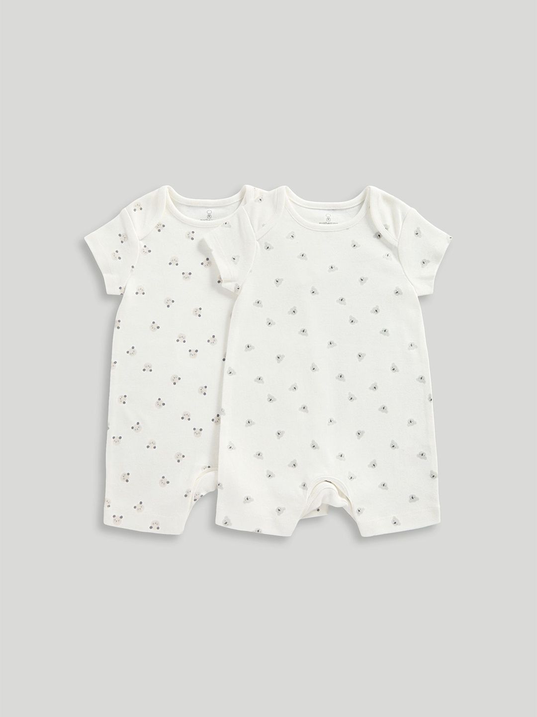 mothercare Infants Pack Of 2 Printed Pure Cotton Rompers-picture-23