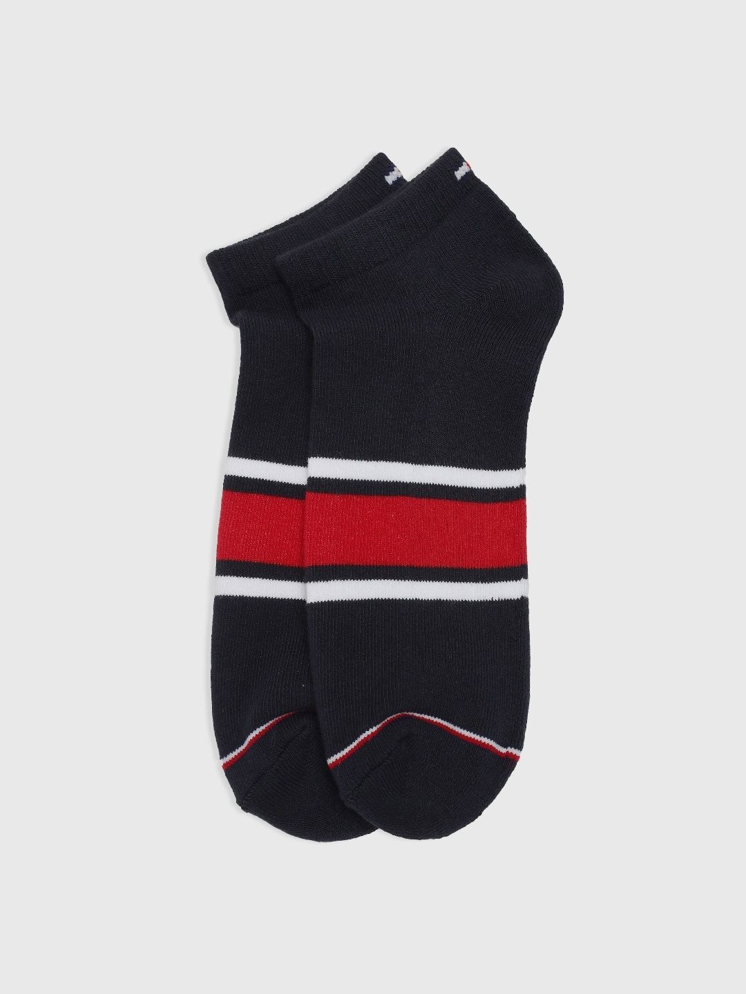 Tommy Hilfiger Pack Of 3 Colourblocked Ankle-Length Socks-image-5