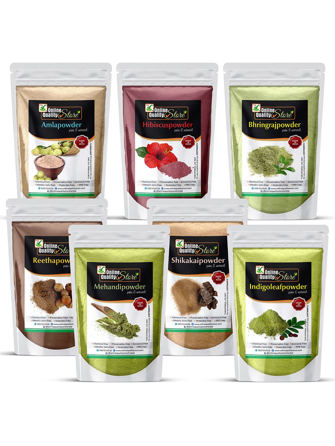 Online Quality Store Set Of 7 Hair Mask For Hair Care - 100 g Each-picture-28