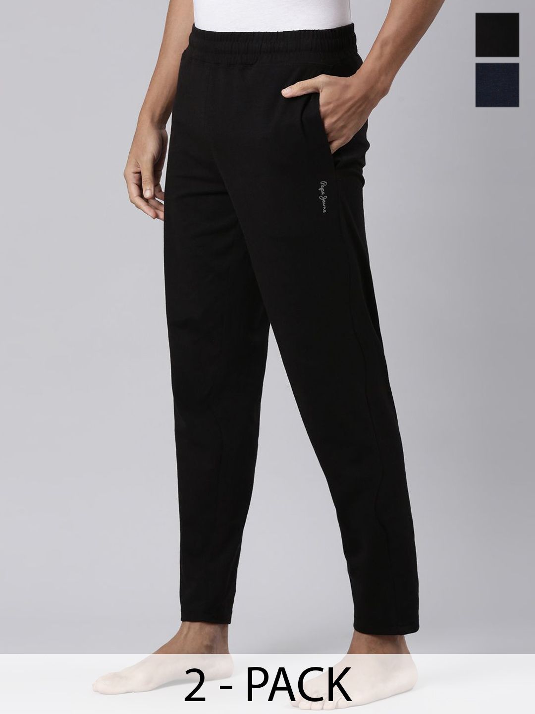 Pepe Jeans Pack Of 2 Cotton Straight-Leg & Jogger Lounge Pants-picture-21