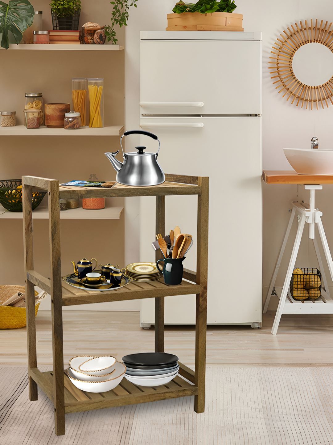 Metalsmith Beige 3 Layer Rack Organiser-image-17