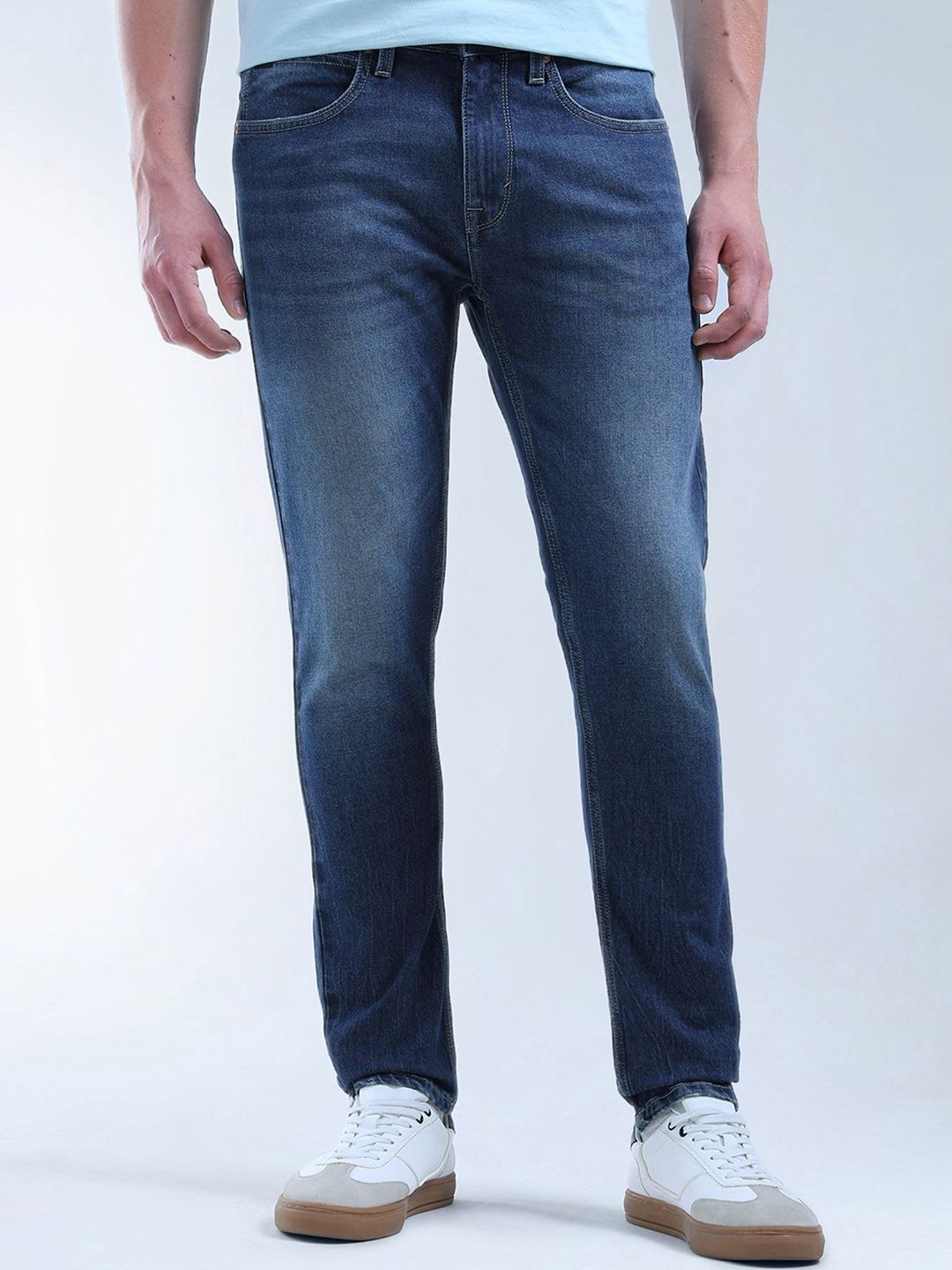 Flying Machine Men Slim Fit Light Fade Stretchable Jeans-image-25