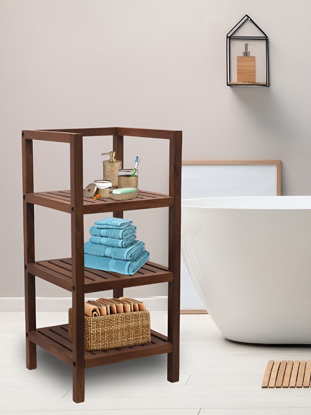 Metalsmith Brown 3 Layer Rack Organiser-image-43