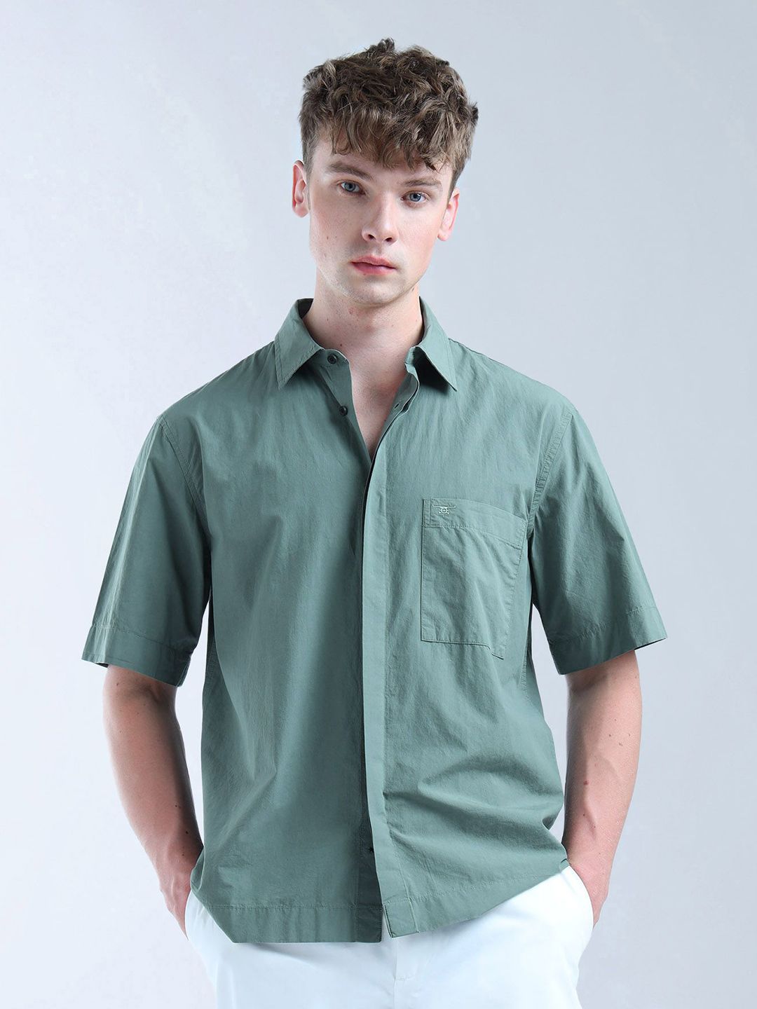 Flying Machine Men Relaxed Opaque Casual Shirt-picture-31