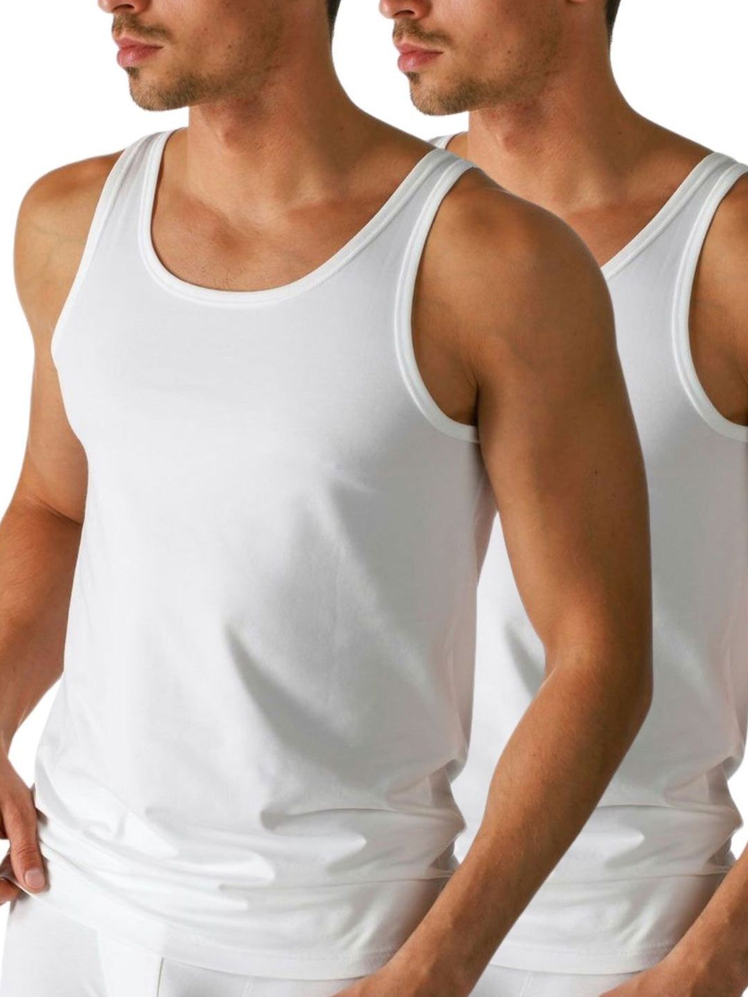 Yuneek Pack Of 2 Cotton Sleeveless Stretchable & Breathable Undershirt - COTTON-VEST-02-XL-picture-34
