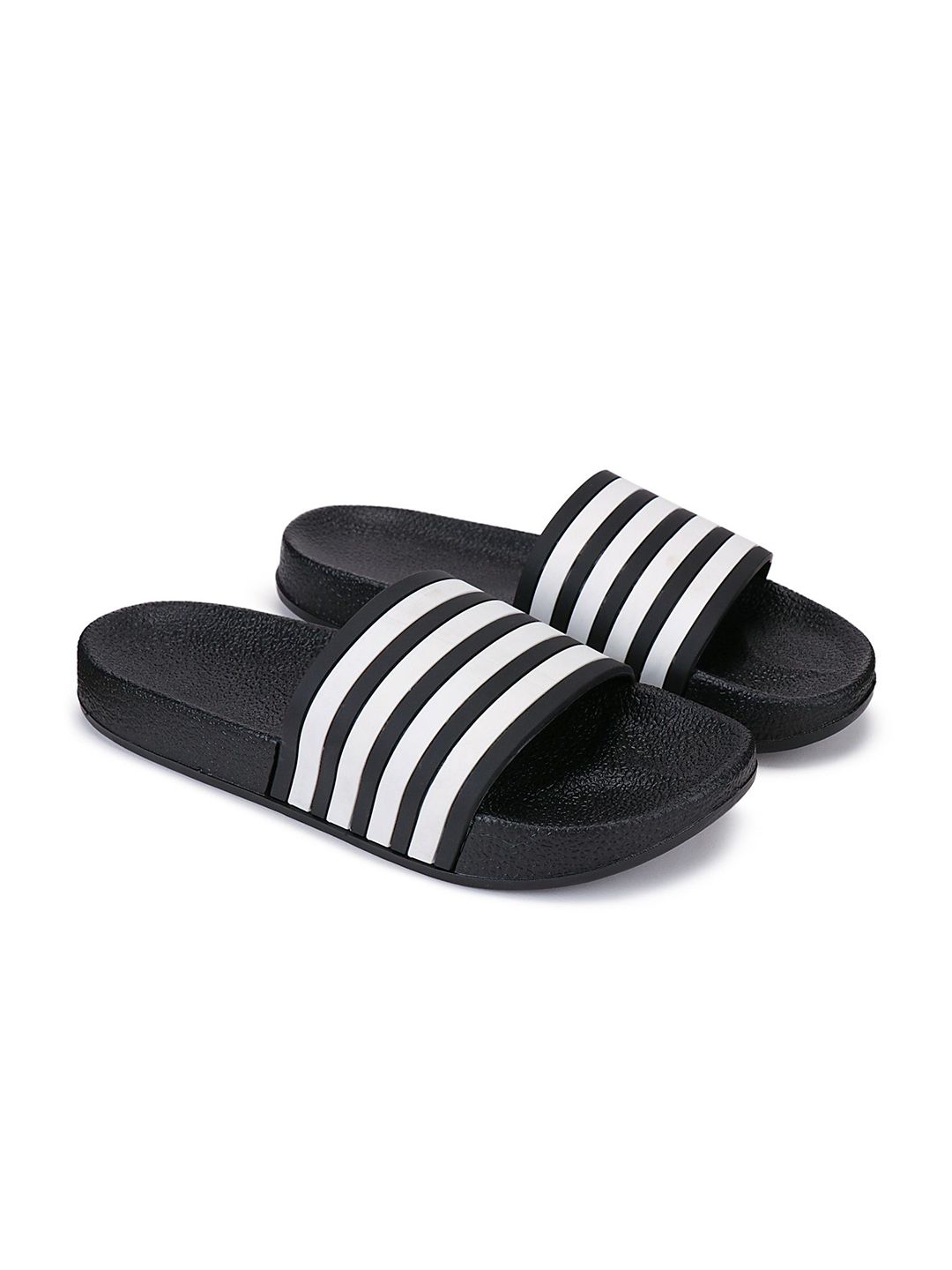 DRACKFOOT Men Striped Sliders-image-32