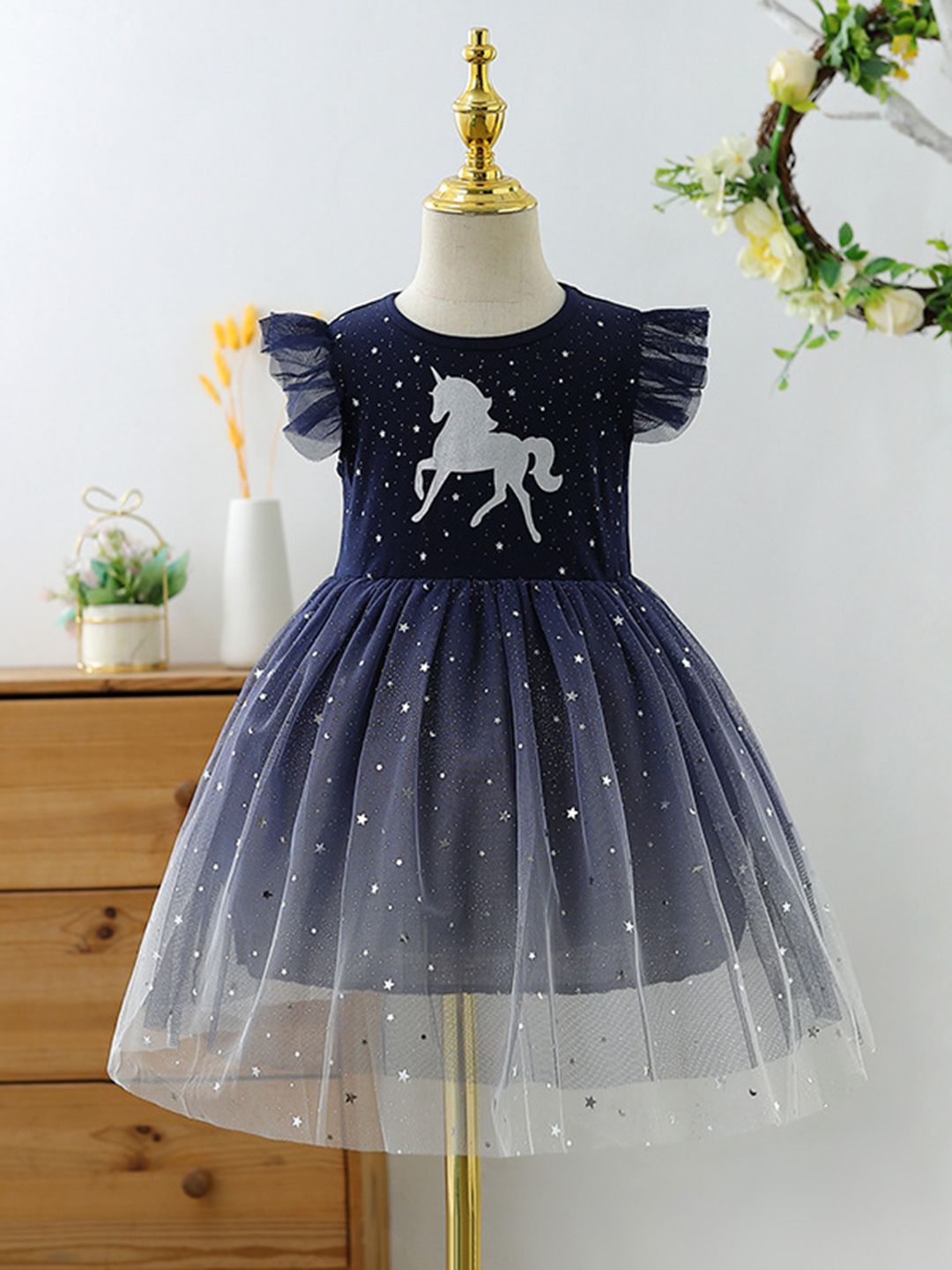 YK Embellished Fit & Flare Dress-picture-12