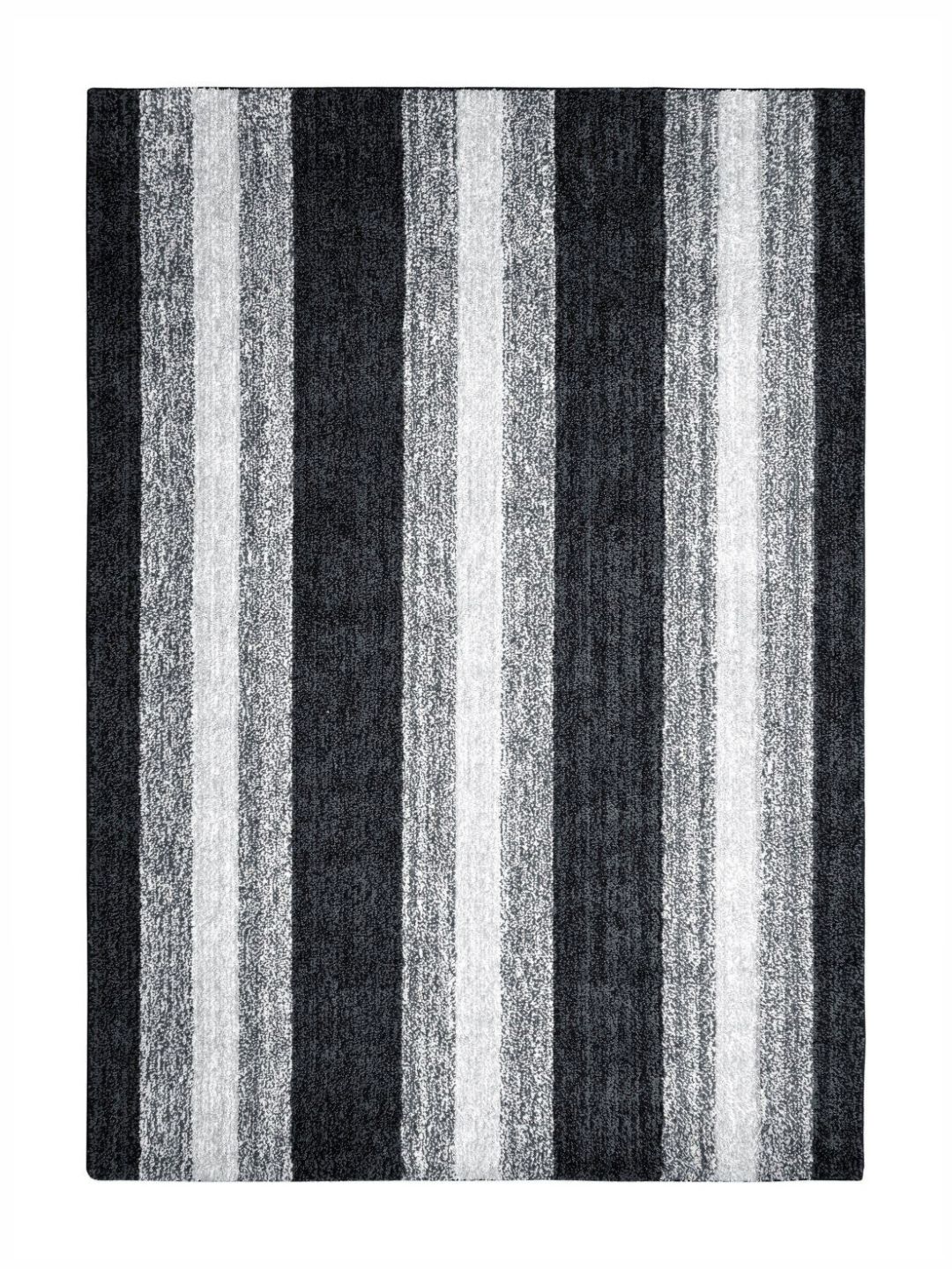 Saral Home Black Striped Anti-Skid Polyester Carpet-picture-25