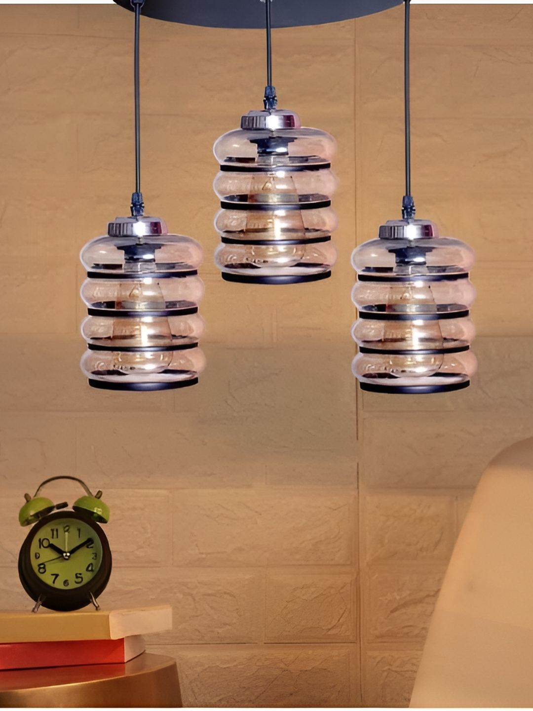 GAUVIK Black Glass Ceiling Lamp-picture-38