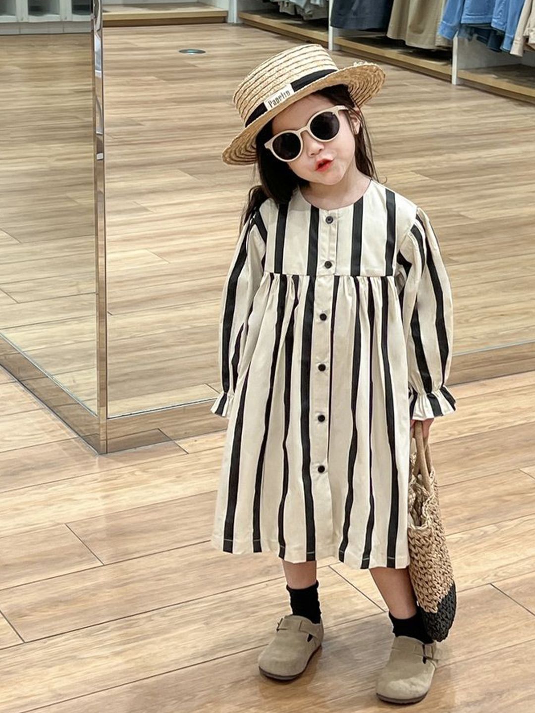 LULU & SKY Striped A-Line Dress-picture-39