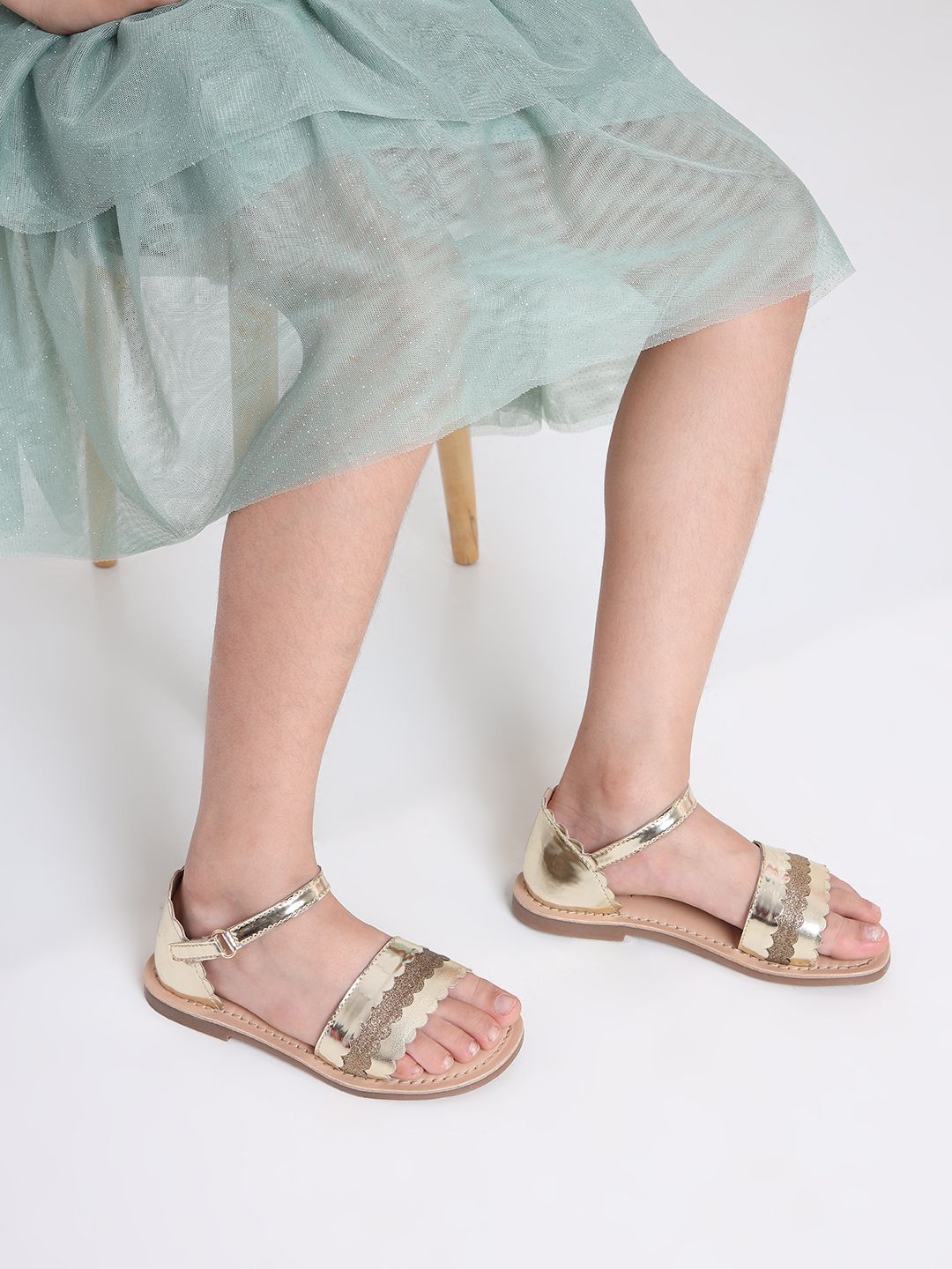 Aria Nica Girls Leather Comfort Sandals-picture-30