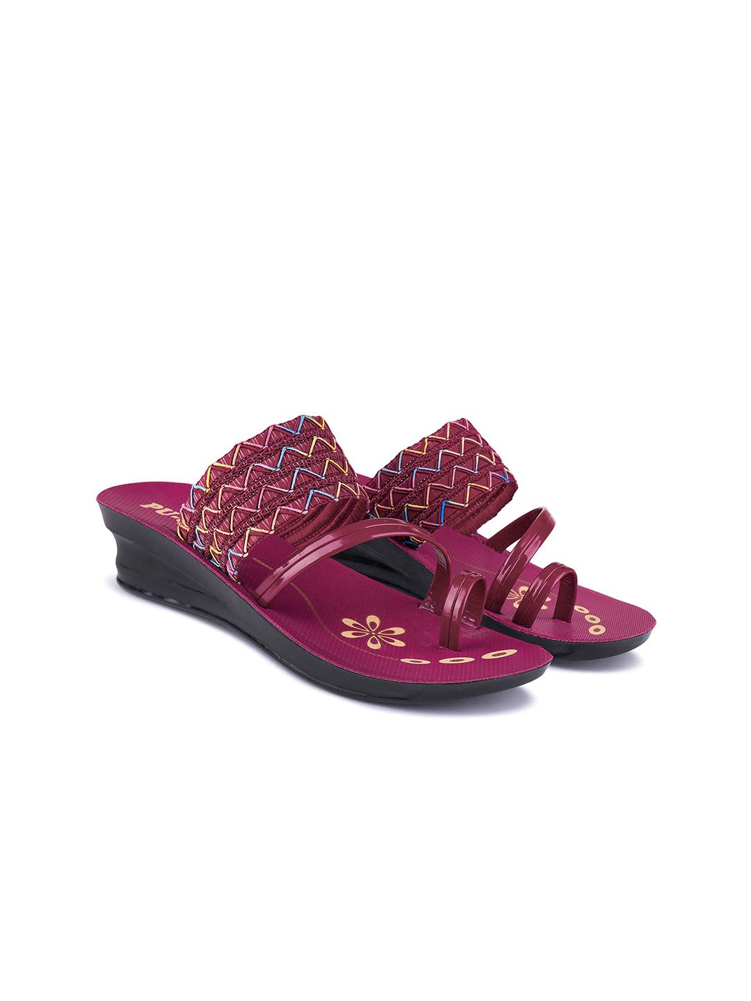PENNEN Women Textured One Toe Flats-picture-11