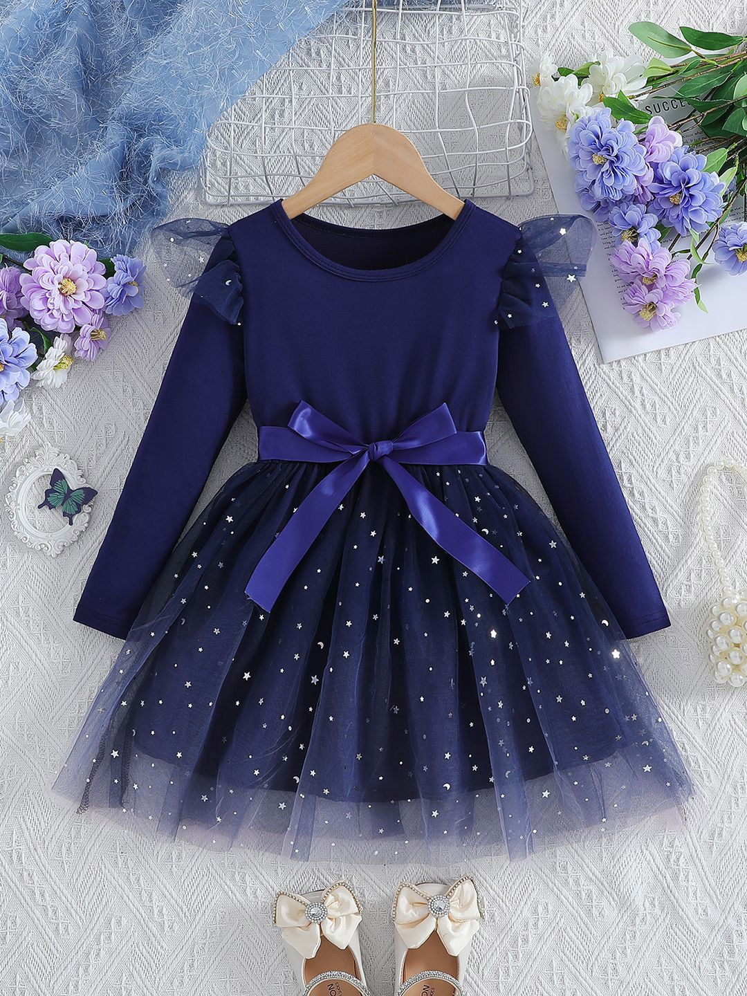 YK Embellished Fit & Flare Dress-picture-52