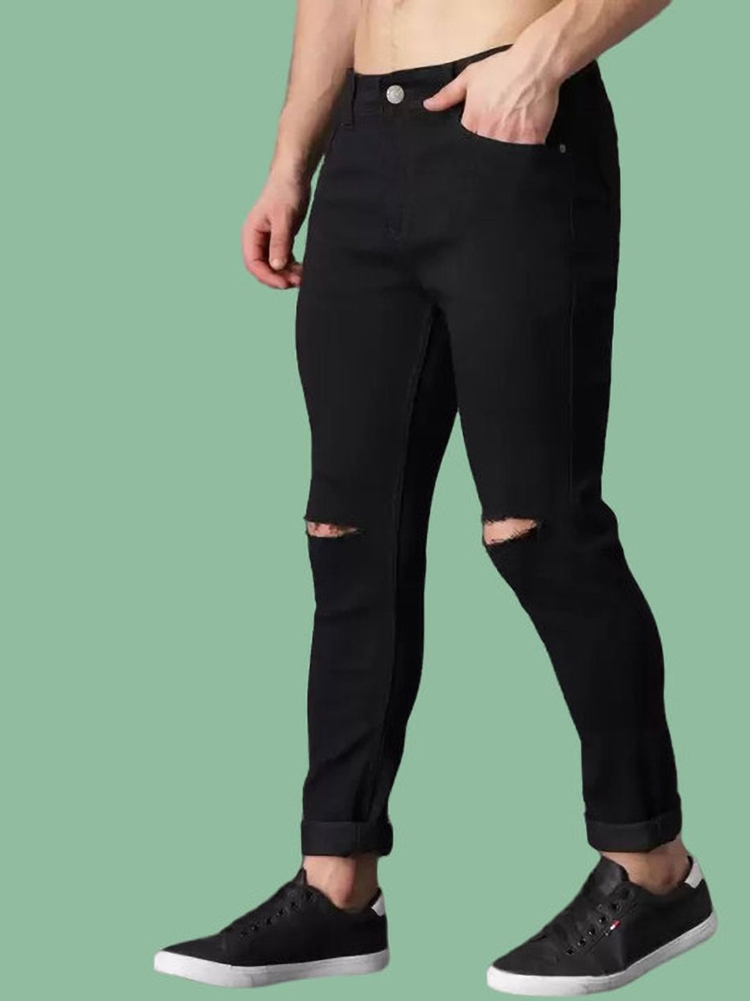 COMFITS Men Classic Slash Knee Stretchable Jeans-picture-28