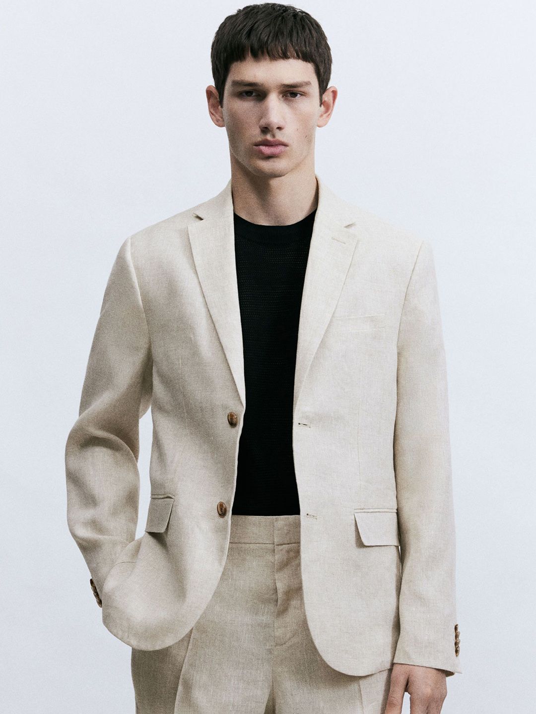 H&M Slim Fit Linen Jacket-picture-32