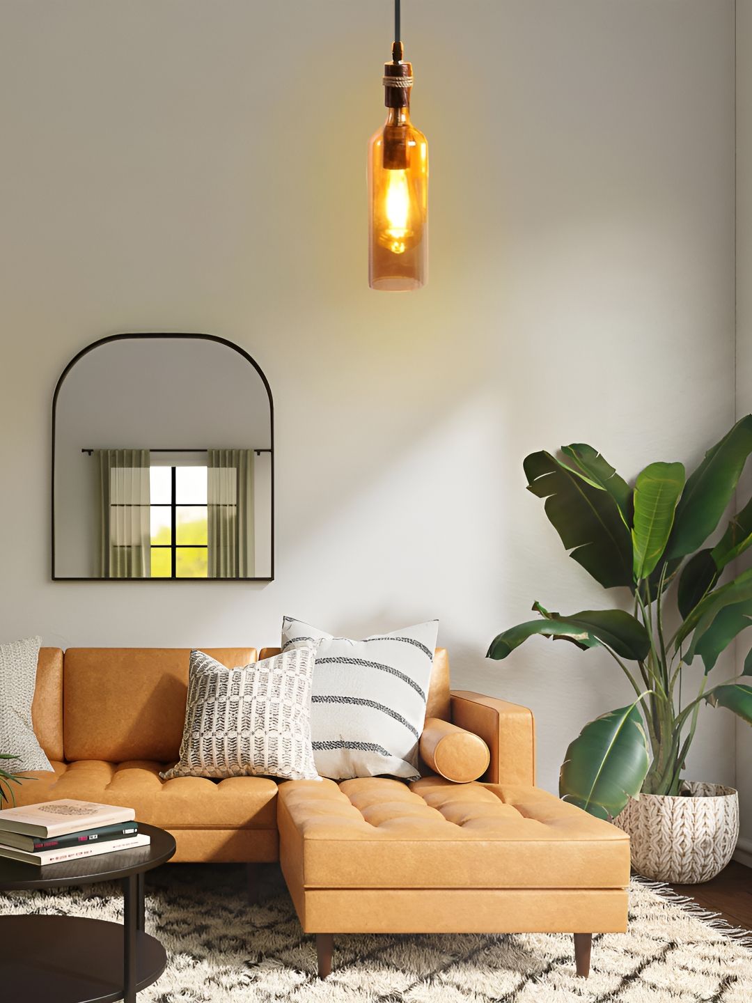 GAUVIK Black Glass Ceiling Lamp-picture-27