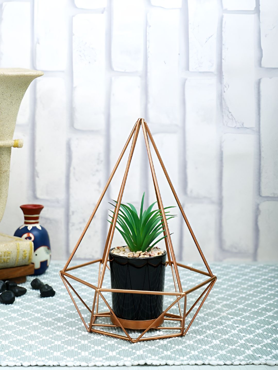 Myntra Elegant Homes Black 1 Pieces Artificial Plant With Pot-picture-16