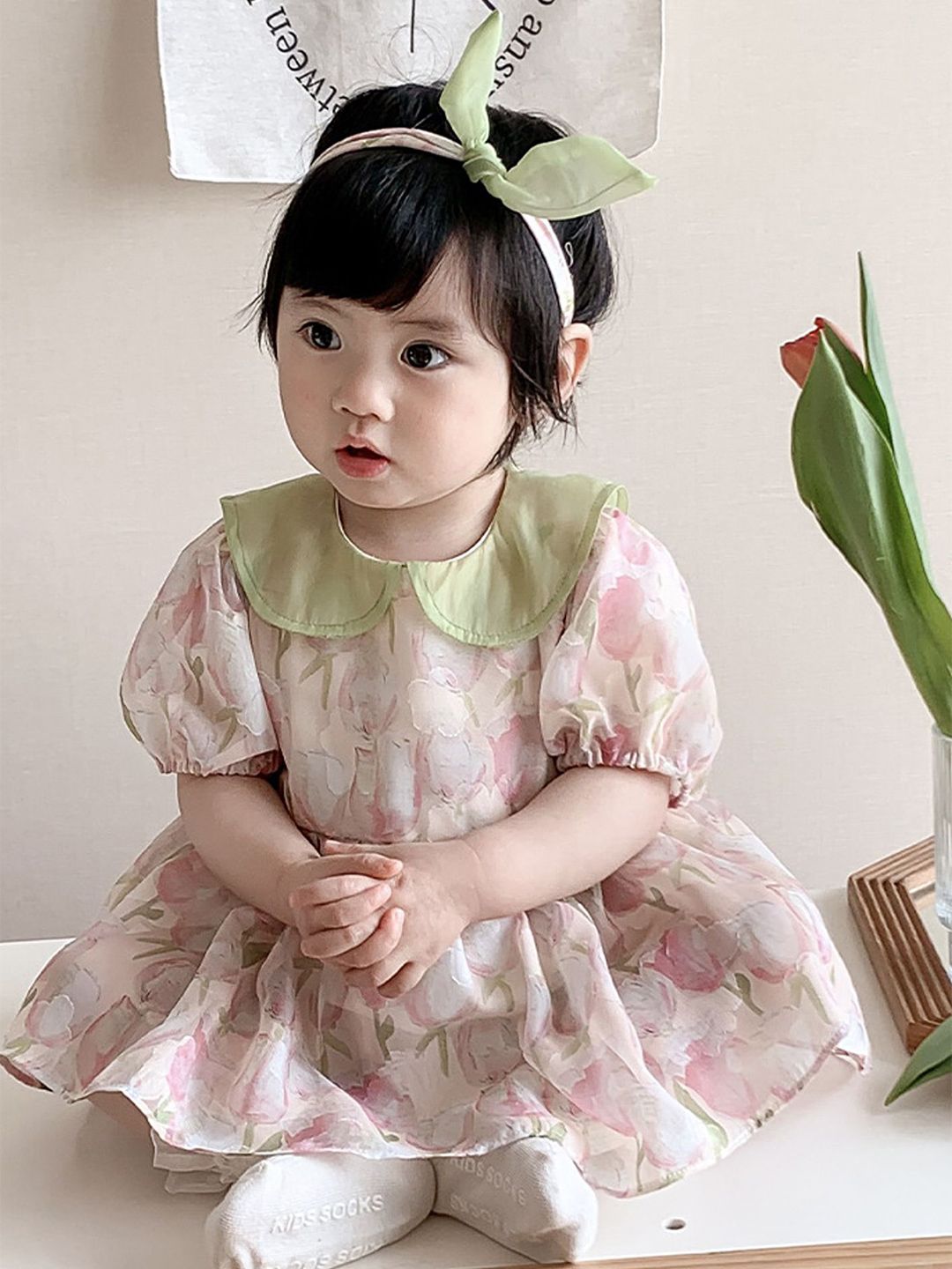 LULU & SKY Print Peter Pan Collar A-Line Dress-image-42