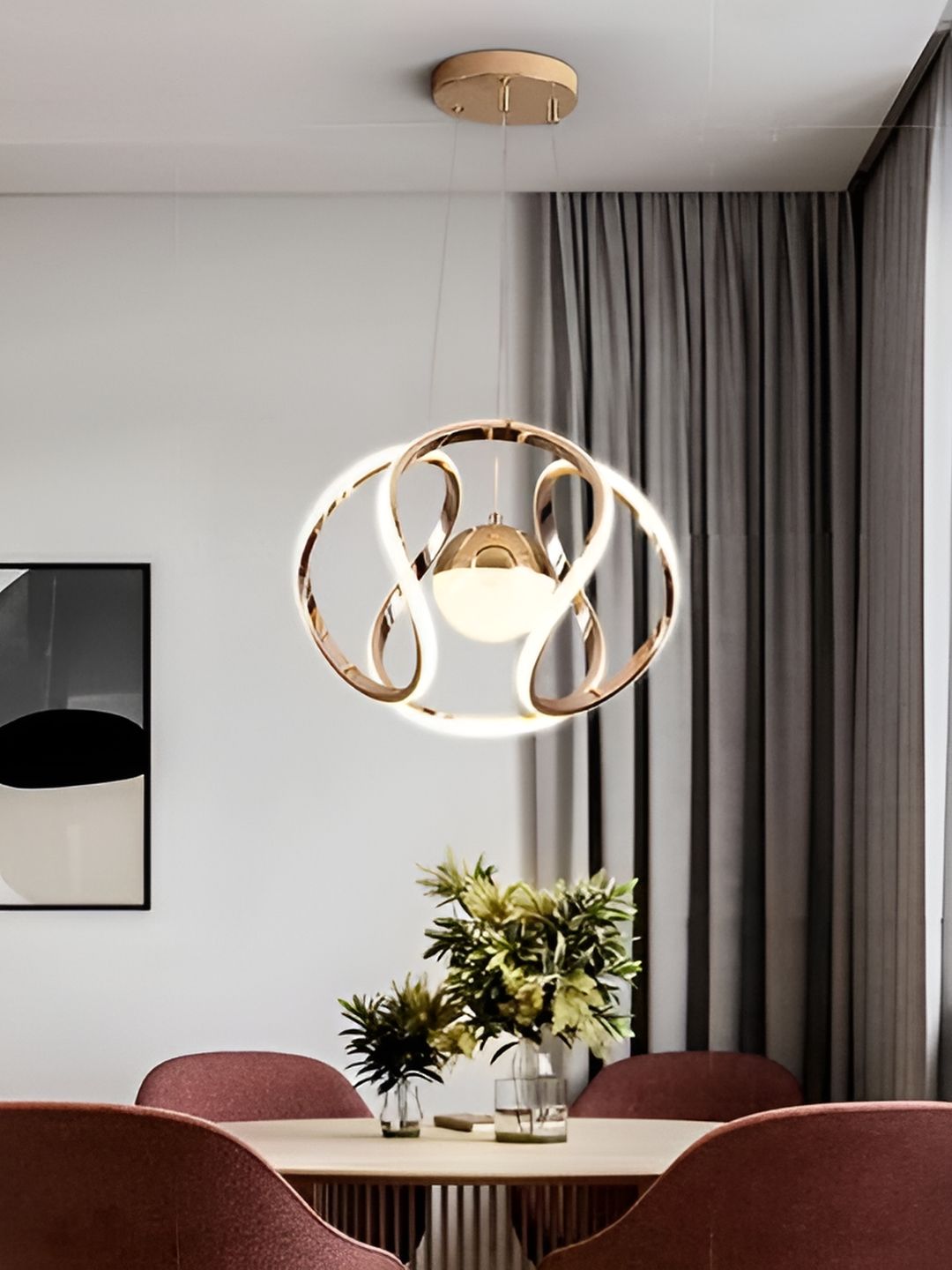 GAUVIK Gold-Toned Ceiling Lamp-picture-13