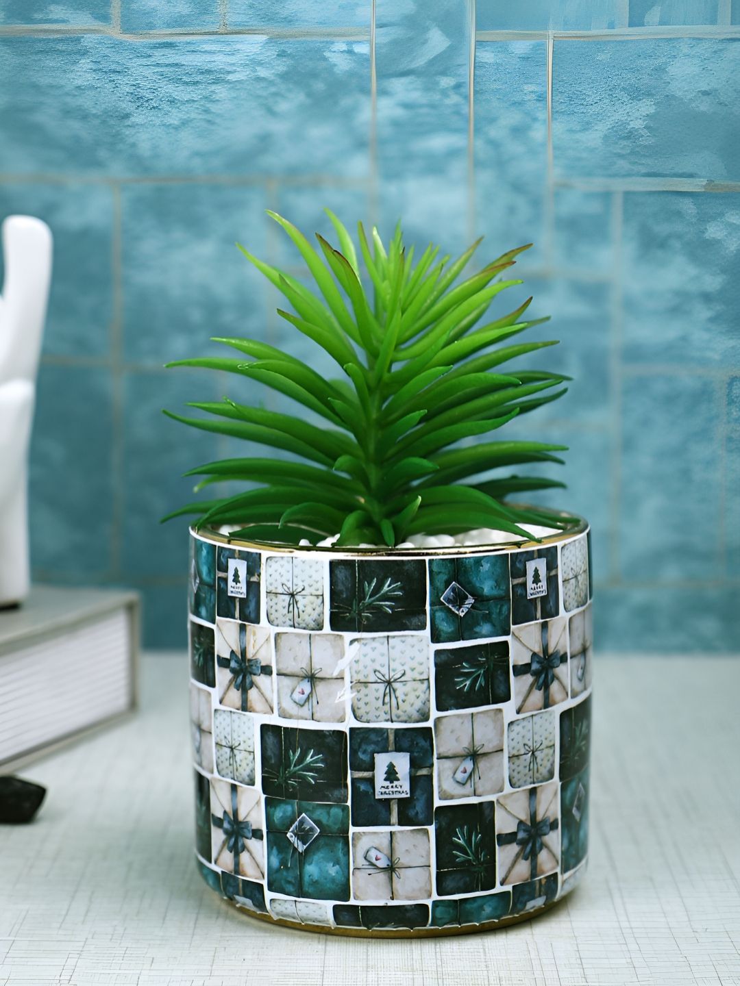 Myntra Elegant Homes Multicoloured 1 Pieces Artificial Plant With Pot-picture-12