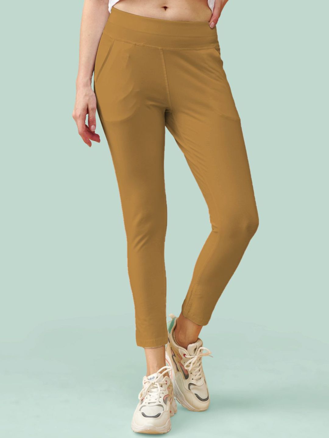 LYRA High Waist 4-Way Stretch Ankle Length Tights-picture-13