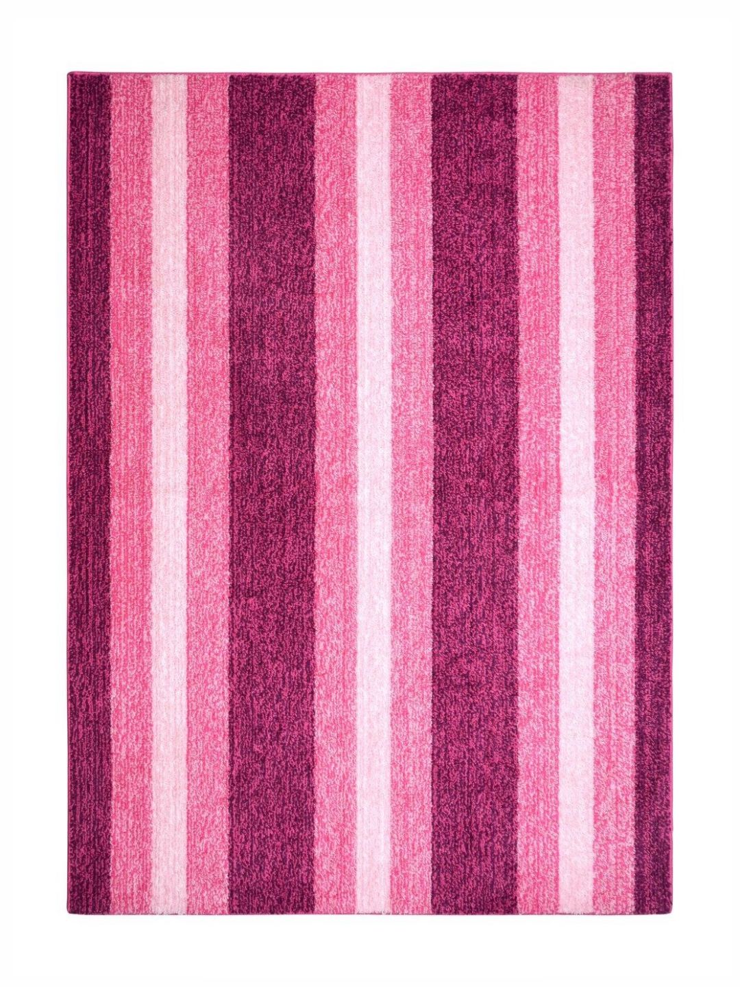 Saral Home Pink Striped Anti-Skid Polyester Carpet-picture-33