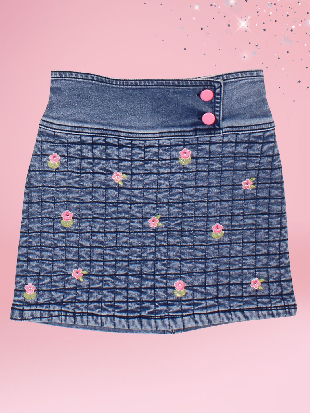 CUTECUMBER Embroidered A-Line Above Knee Skirt-picture-22