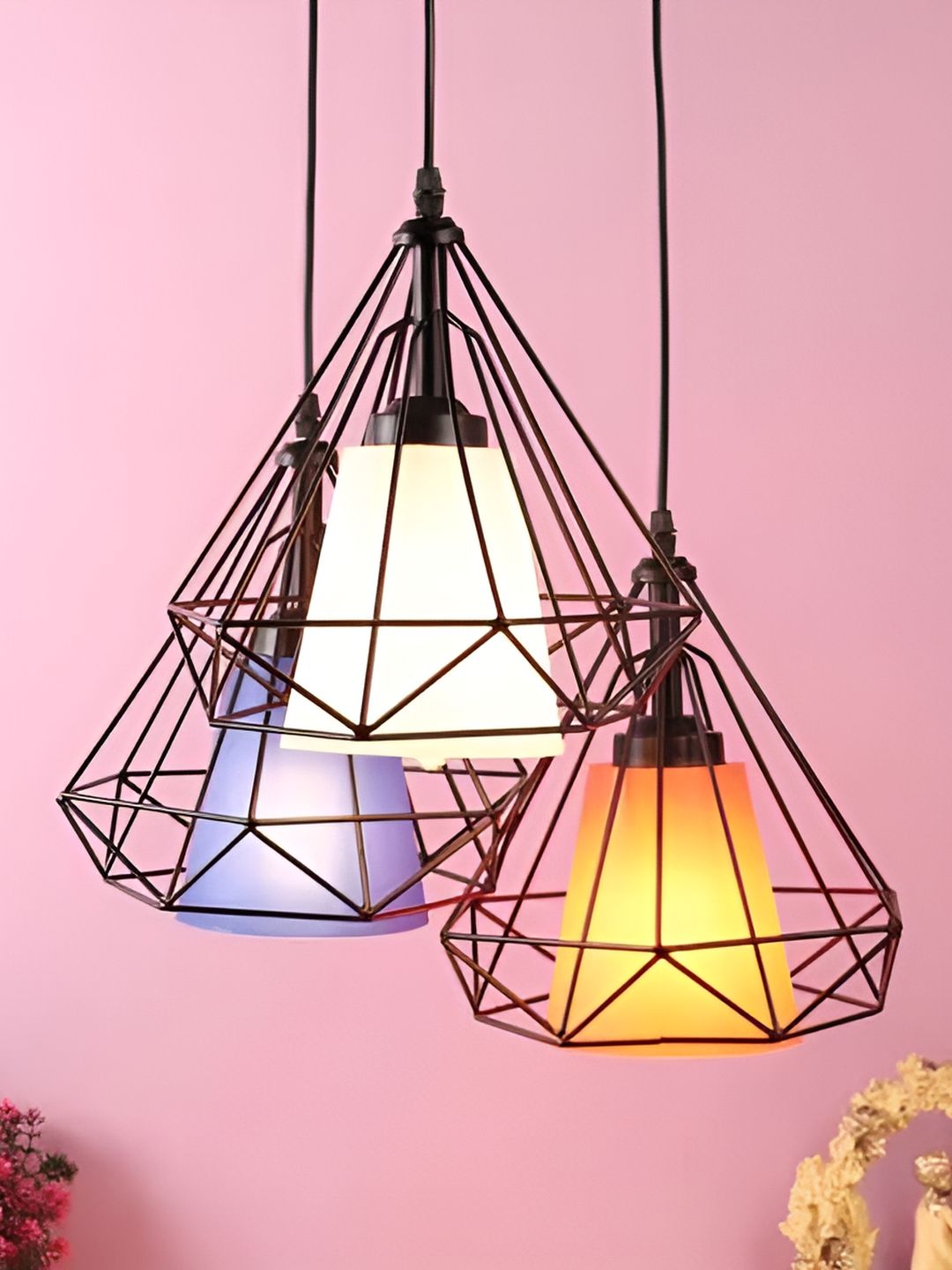 GAUVIK Black Glass Ceiling Lamp-picture-18