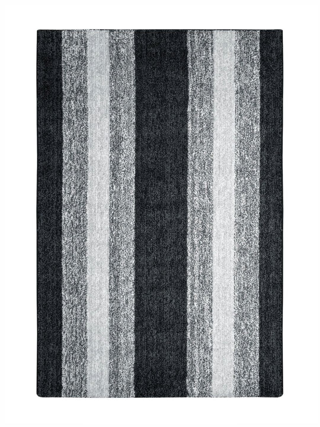 Saral Home Black Striped Anti-Skid Polyester Carpet-picture-11