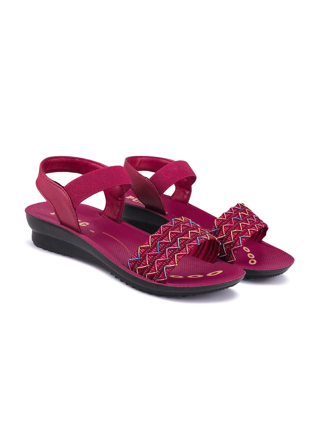 PENNEN Women Textured Open Toe Flats-picture-28