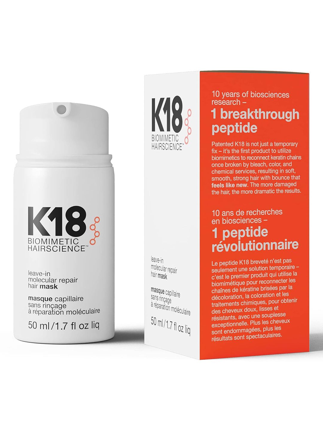 K18 Molecular Repair Leave-in Hair Mask - 50ml-image-19