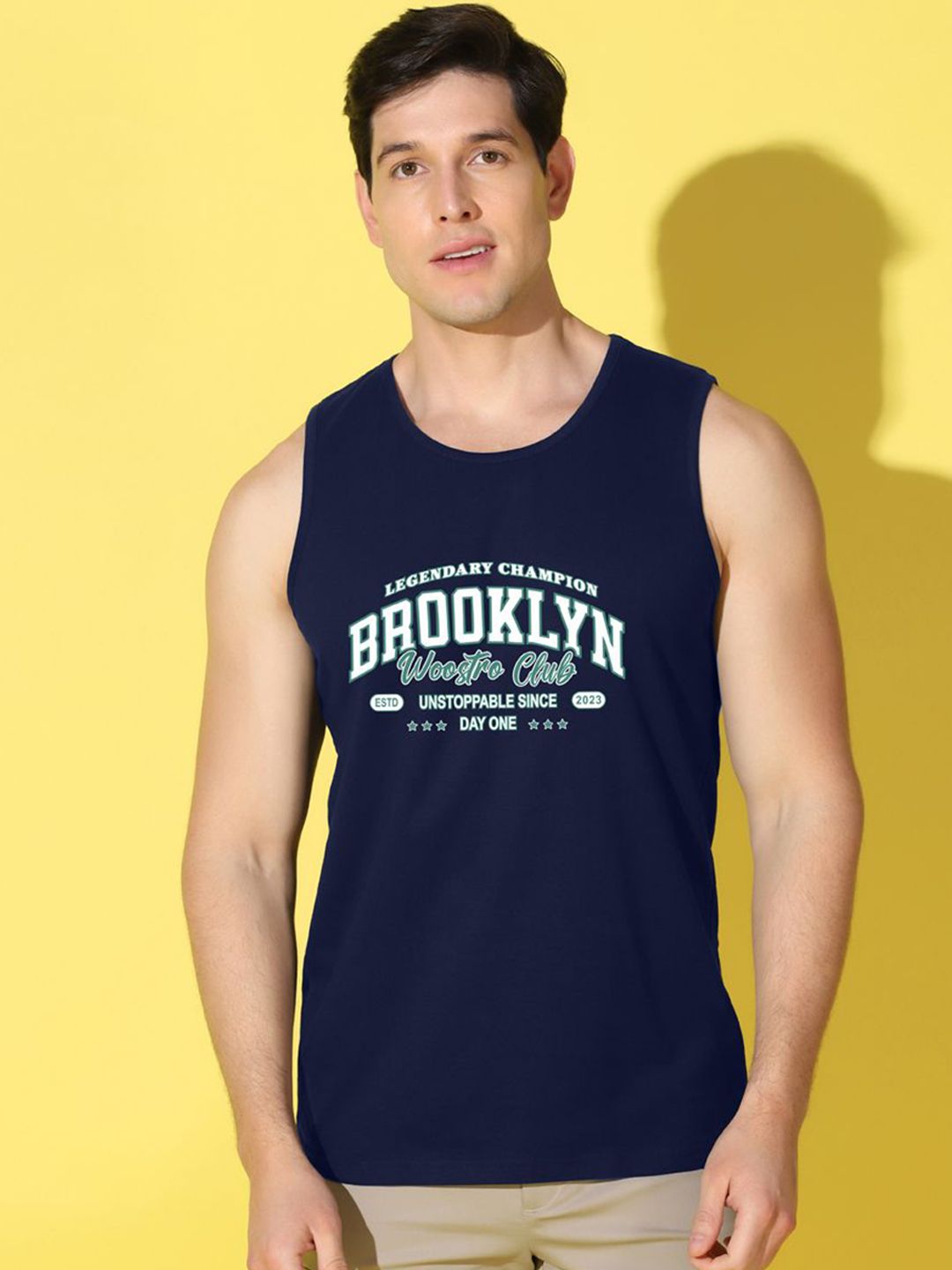 WOOSTRO Printed Gym Innerwear Vest VWS26 BKLN NAVY-picture-26