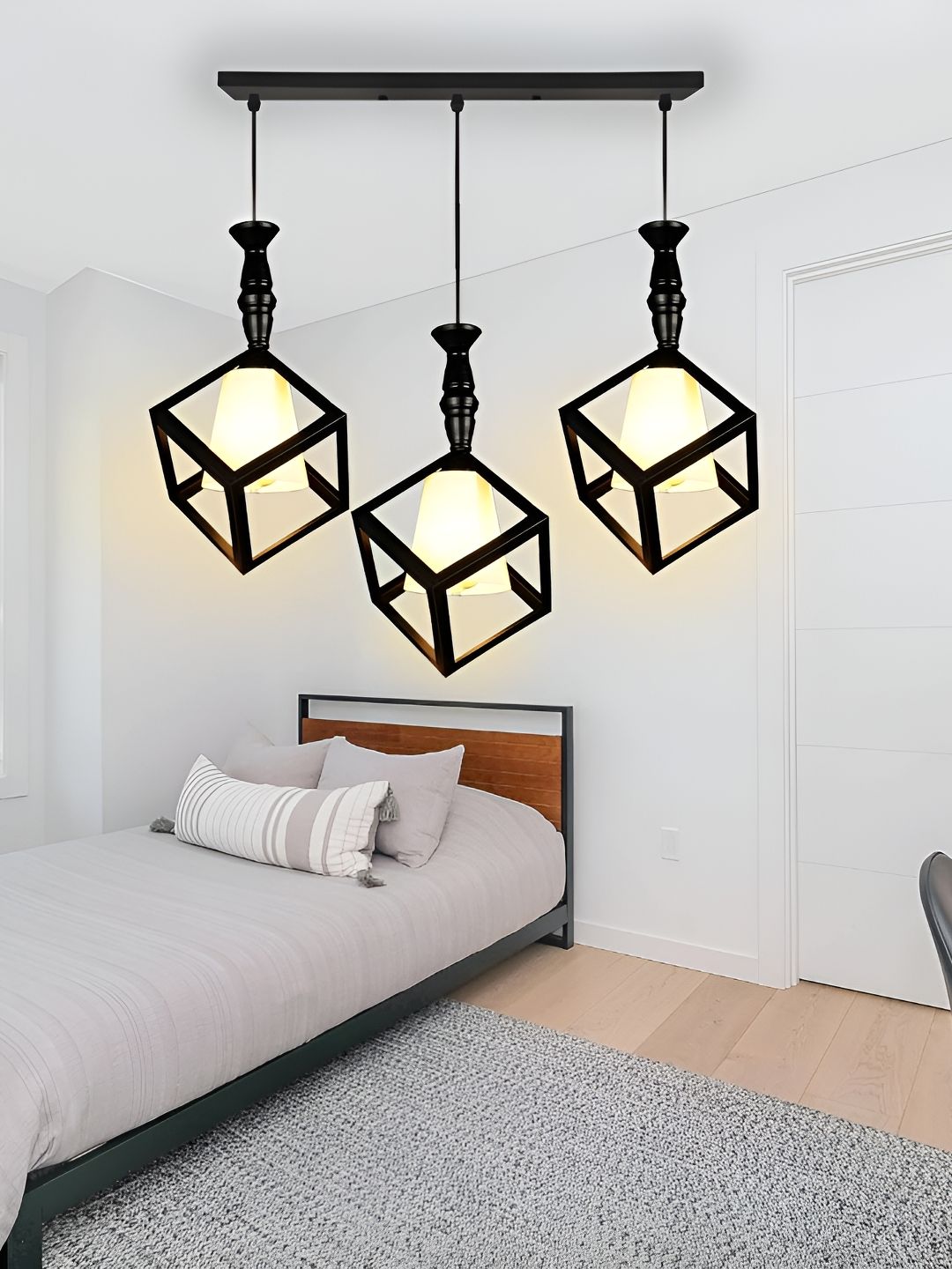 GAUVIK Black Glass Ceiling Lamp-picture-21