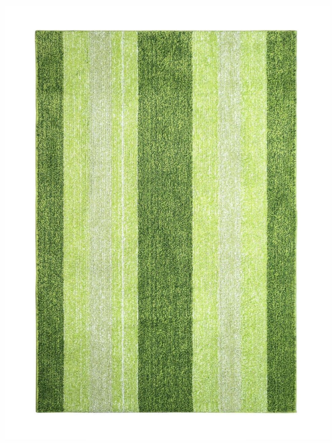 Saral Home Green Striped Anti-Skid Polyester Carpet-picture-16
