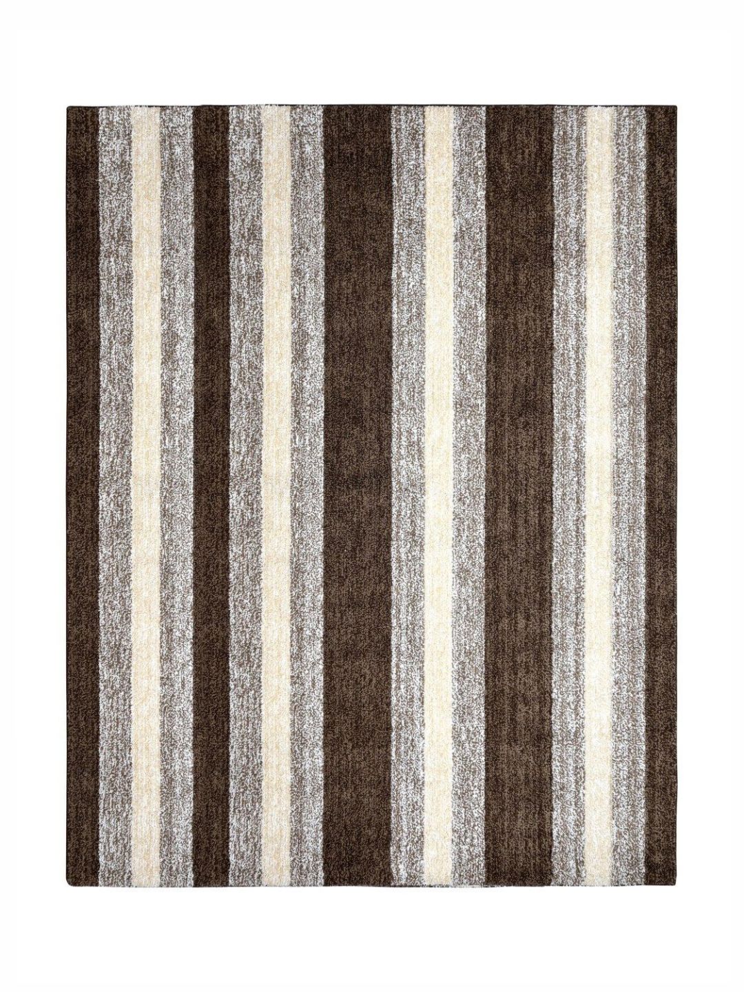 Saral Home Brown Striped Anti-Skid Polyester Carpet-picture-10