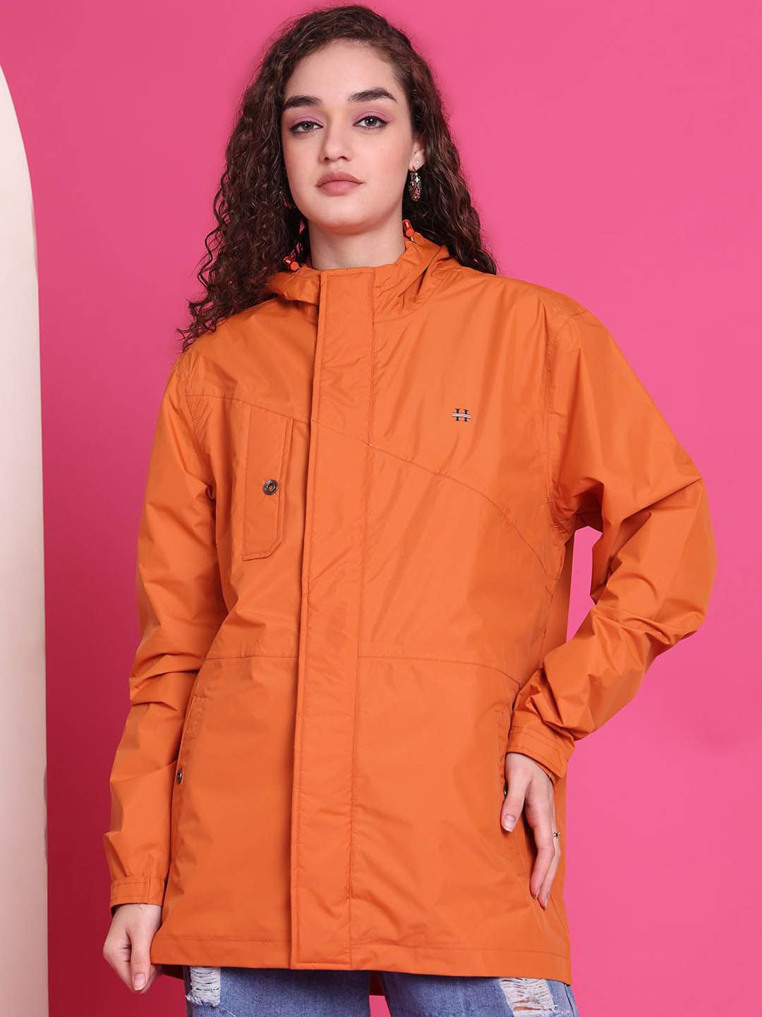 HOUSE OF VEDAS Waterproof Hooded Rain Jacket-picture-31