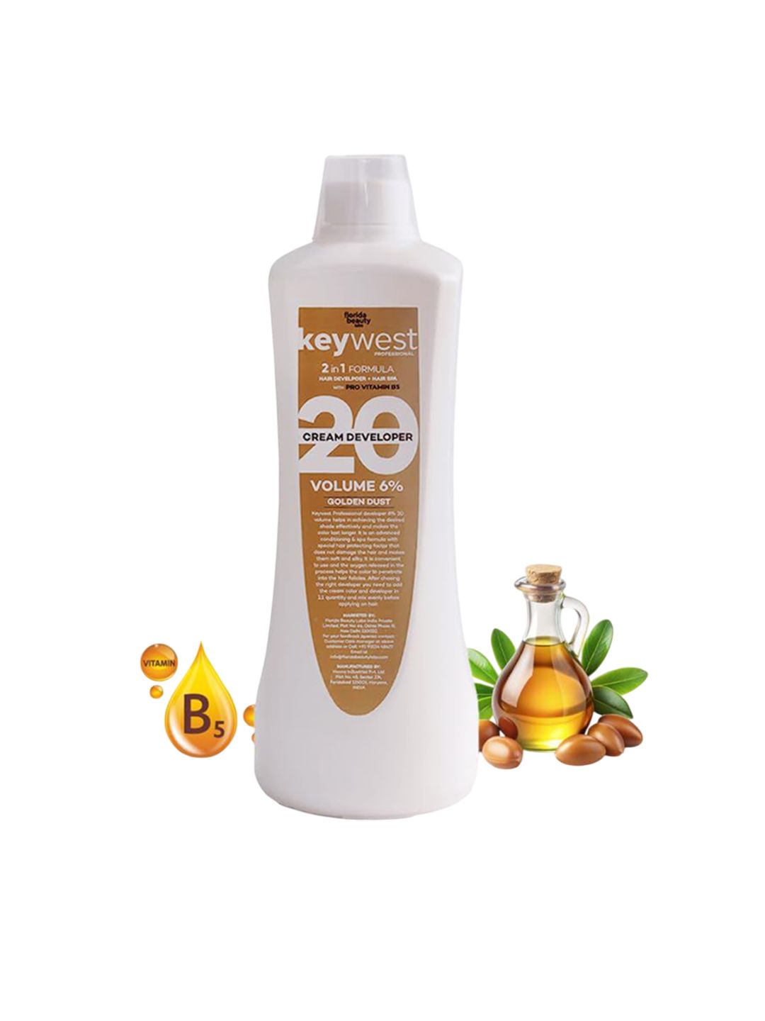 Keywest Professional Golden Dust 2 In 1 Formula Hair Color Developer 20 Volume 6%- 1000 ml-picture-32