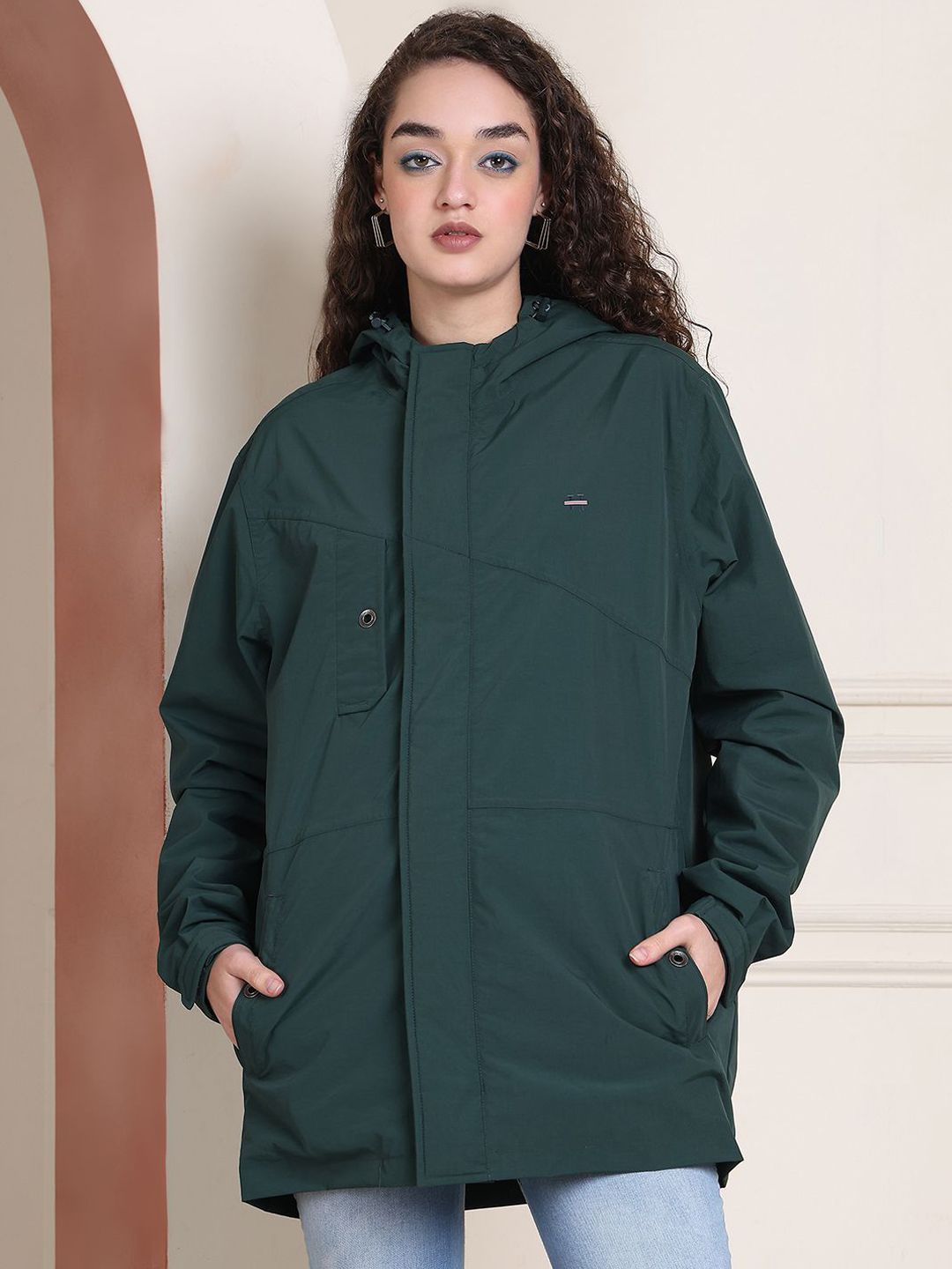 HOUSE OF VEDAS Waterproof Hooded Rain Jacket-picture-50