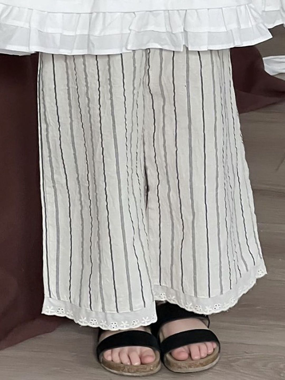 LULU & SKY Girls Loose Fit High-Rise Culottes Trousers-picture-29