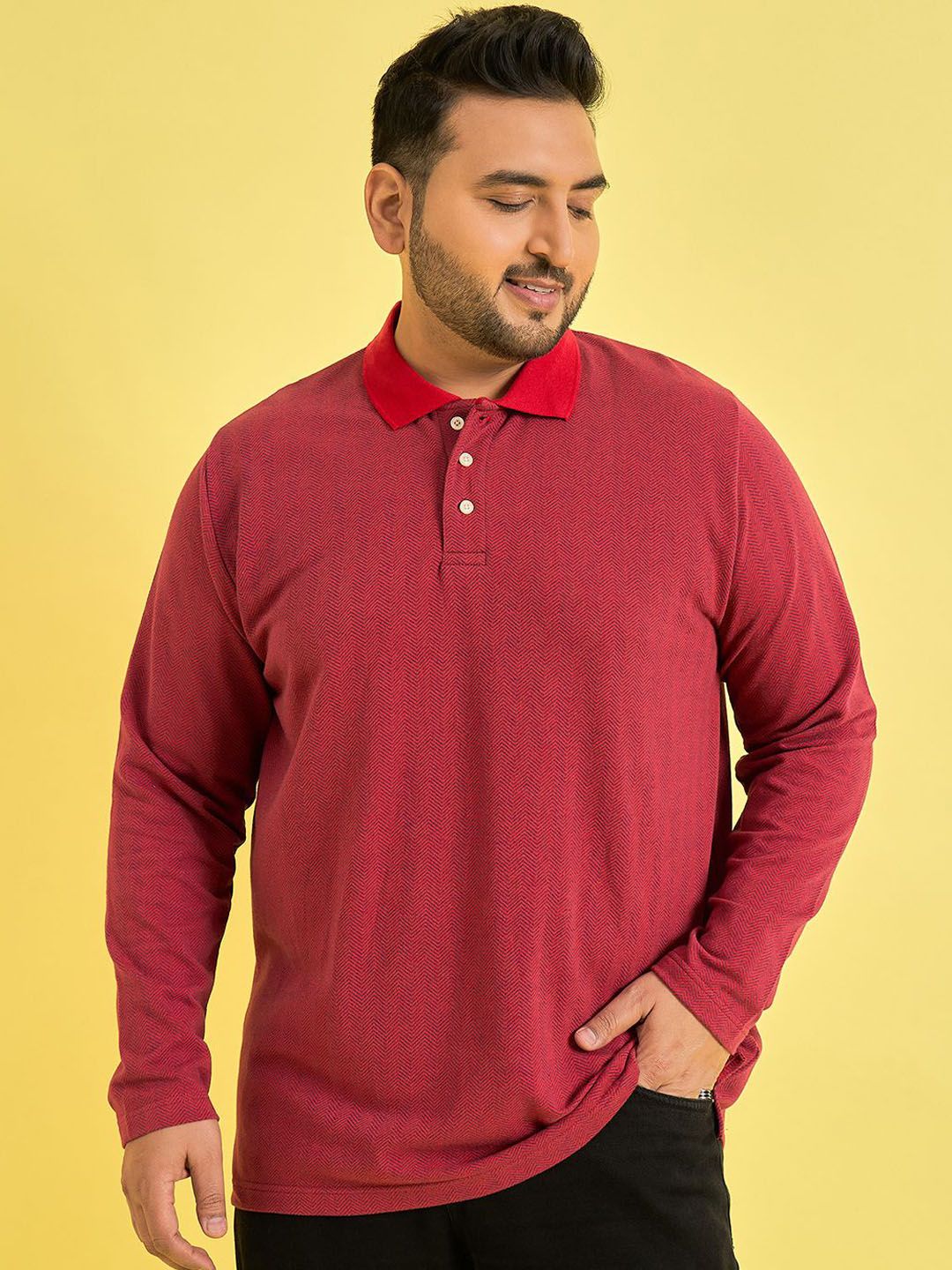 bigbanana Men Polo Collar Anti Odour Cut Outs T-shirt-picture-36