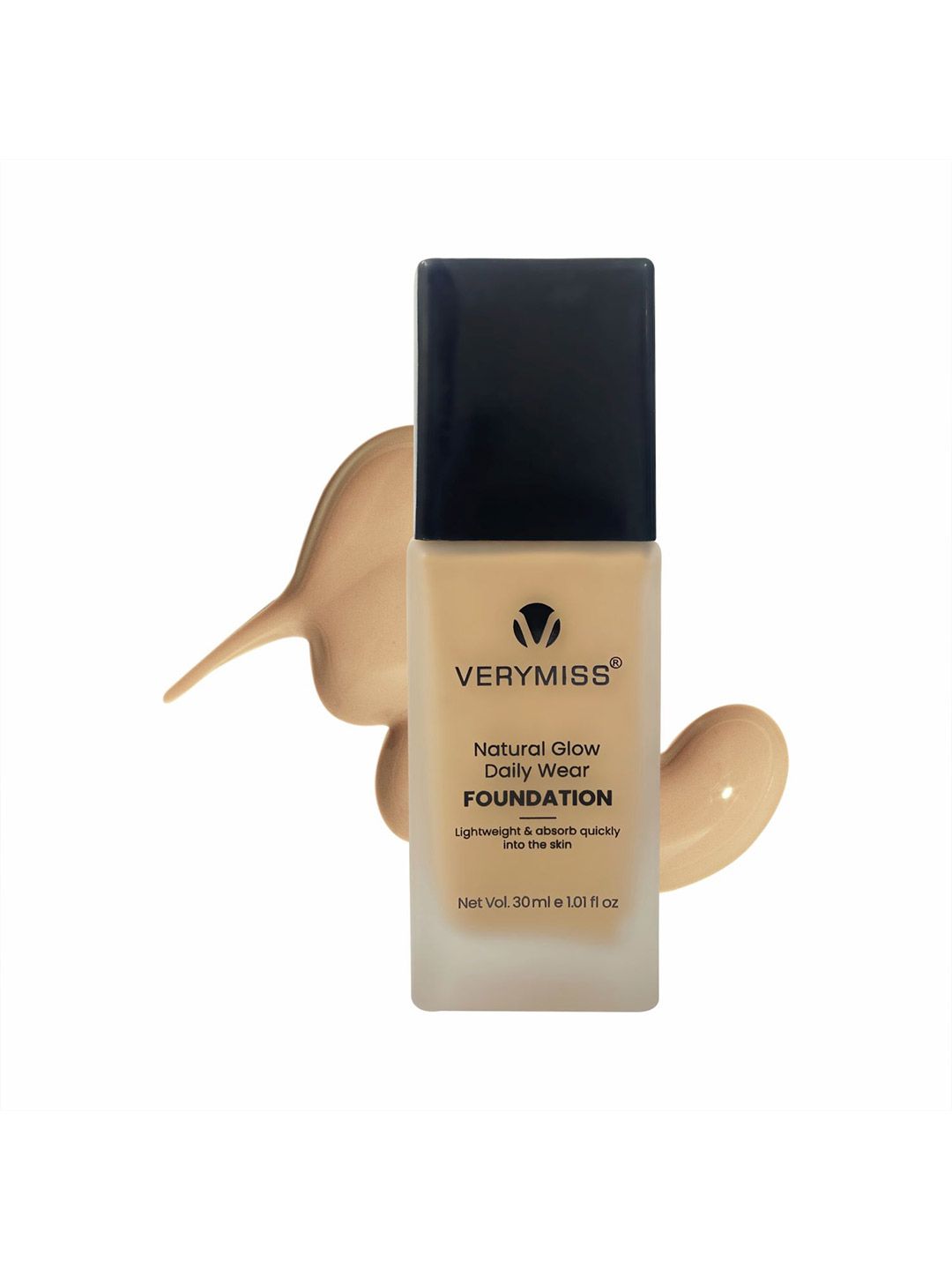 Verymiss Natural Glow Daily Wear Foundation - 30 ml - Light Beige 02-picture-33