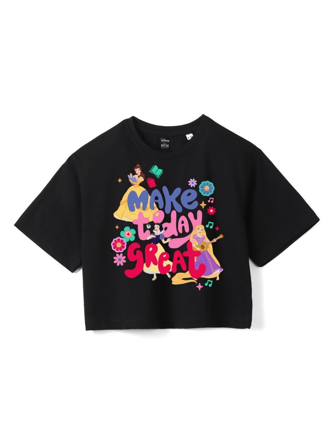 Wear Your Mind Girls Printed Pure Cotton Boxy T-shirt-picture-34