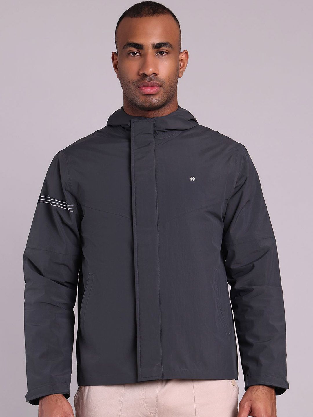 HOUSE OF VEDAS Waterproof Hooded Rain Jacket-picture-46