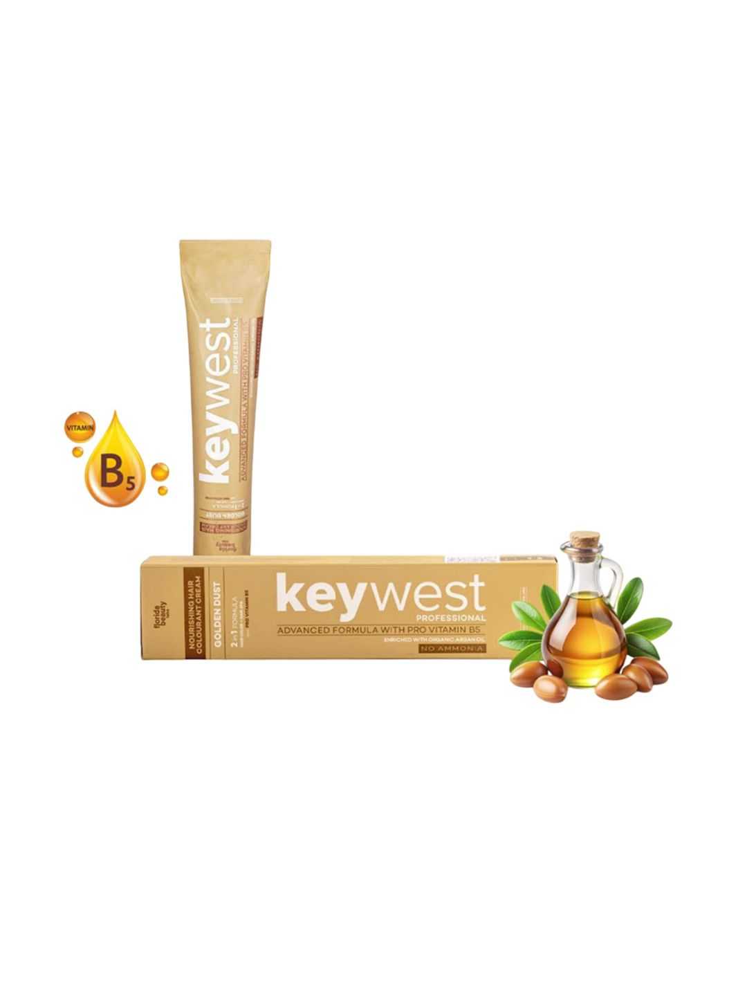 Keywest Professional Advanced Formula Golden Dust Hair Color Tube- 80g Dark Brown 03-picture-18