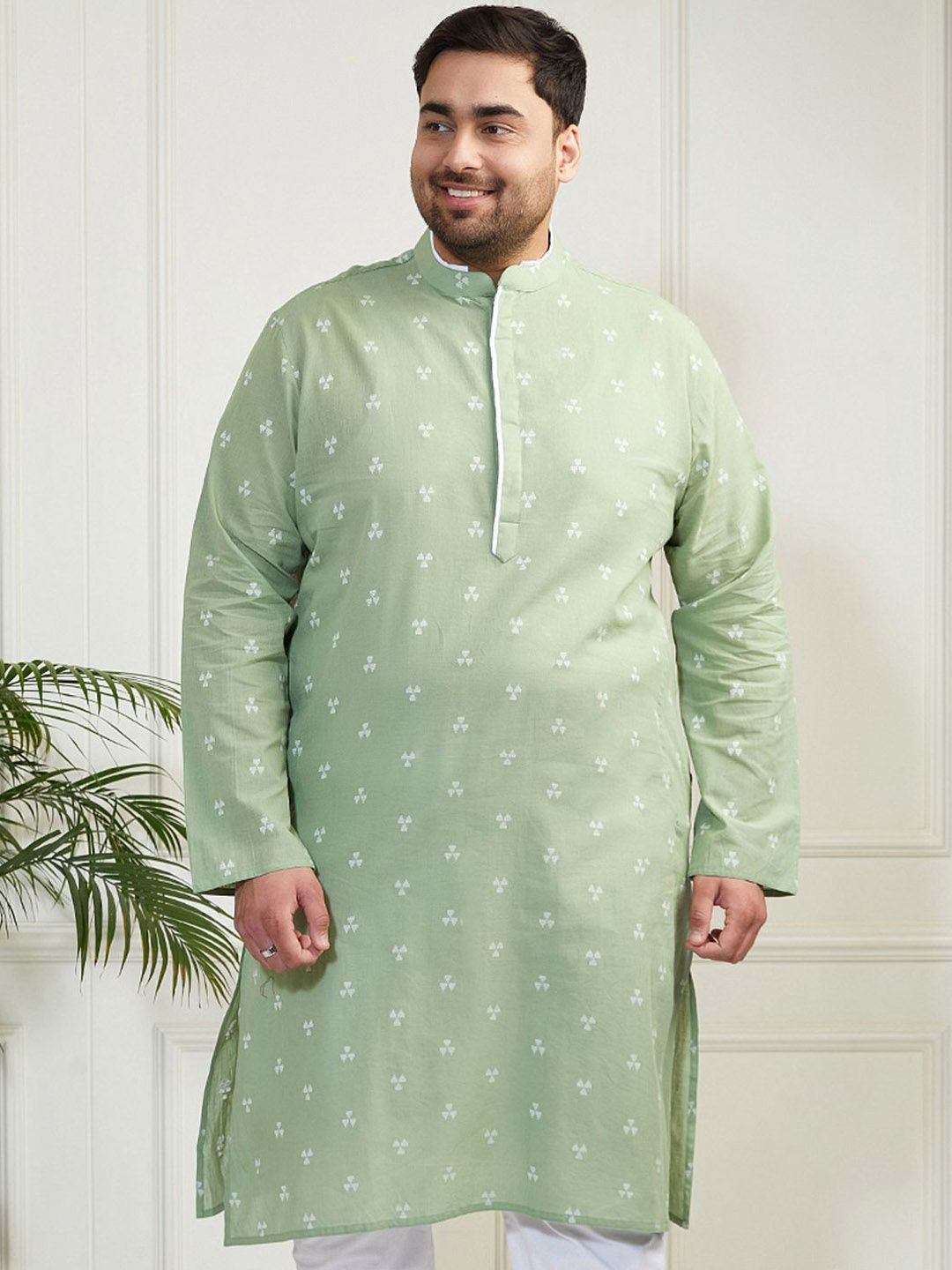 VASTRAMAY Men Jacquard Kurta-image-35