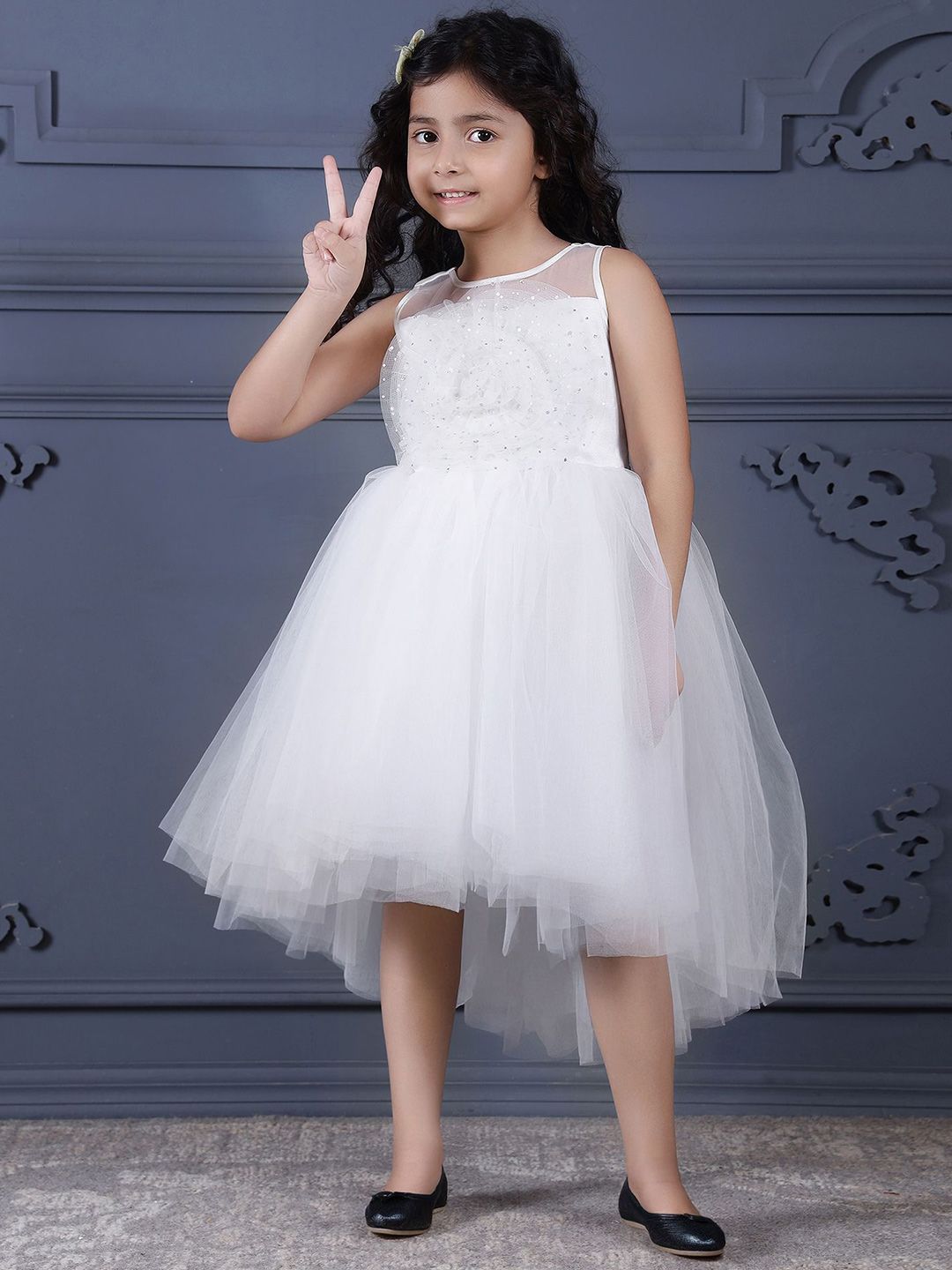 Toy Balloon kids Net Fit & Flare Dress-picture-10