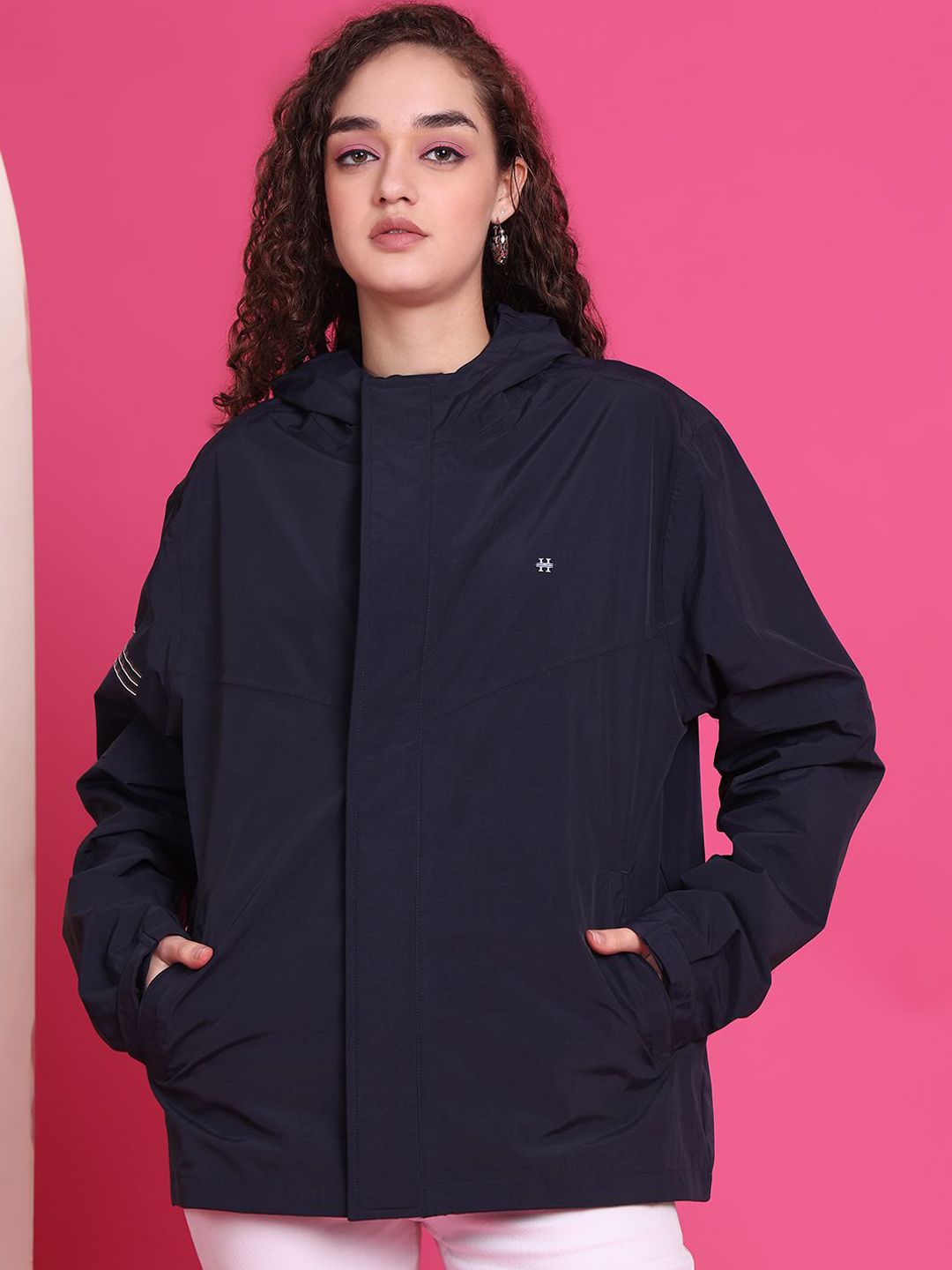 HOUSE OF VEDAS Waterproof Hooded Rain Jacket-picture-24