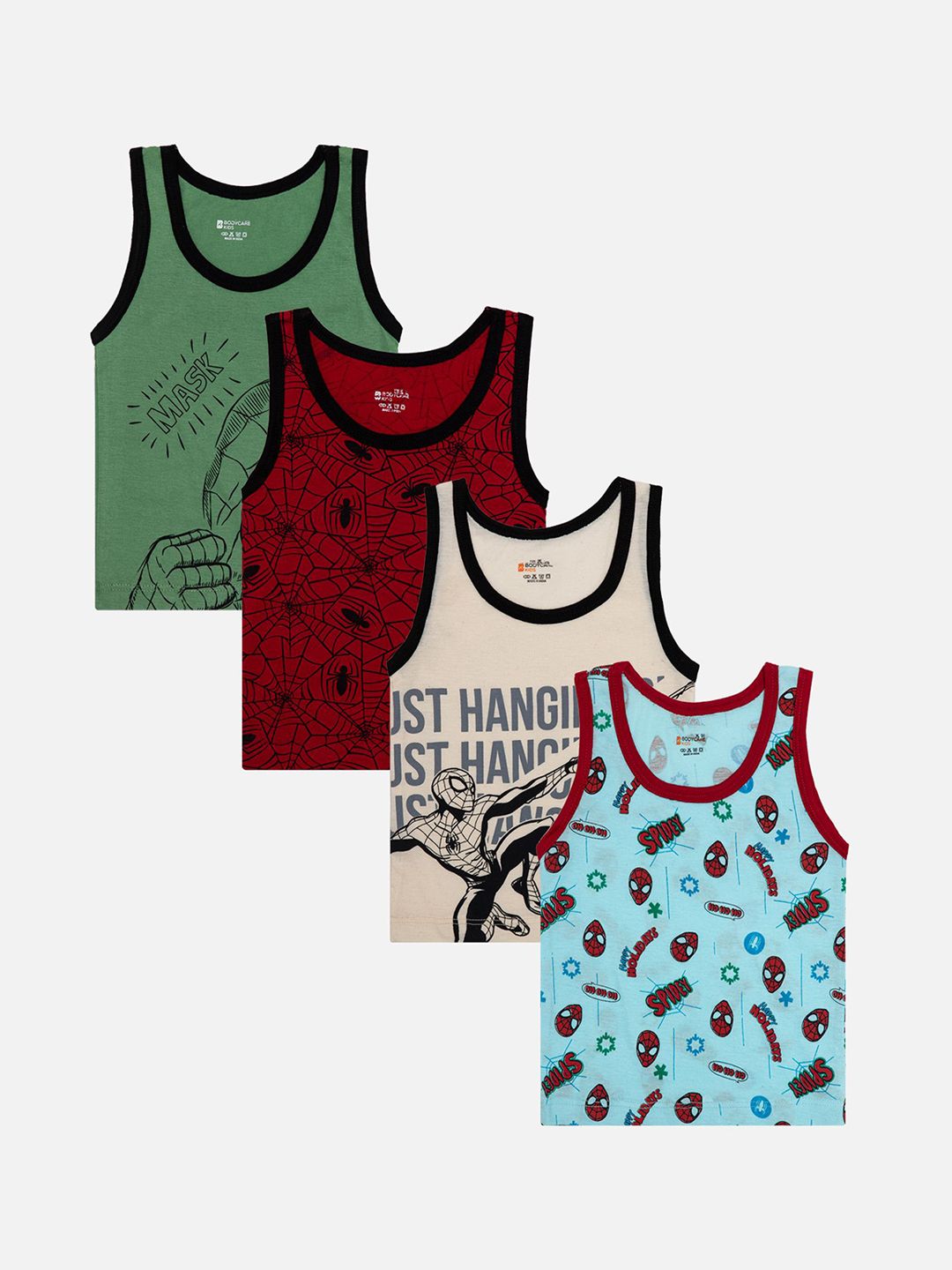 Bodycare Boys Pack Of 4 Assorted Pure Cotton Innerwear Vests KIA2530-PK004_P4-picture-36