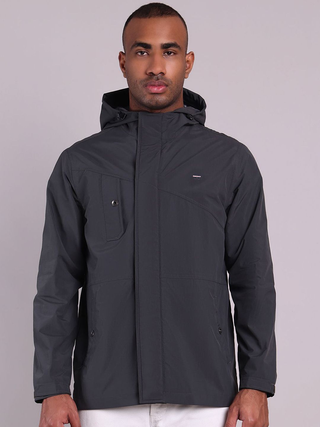 HOUSE OF VEDAS Waterproof Hooded Rain Jacket-picture-36