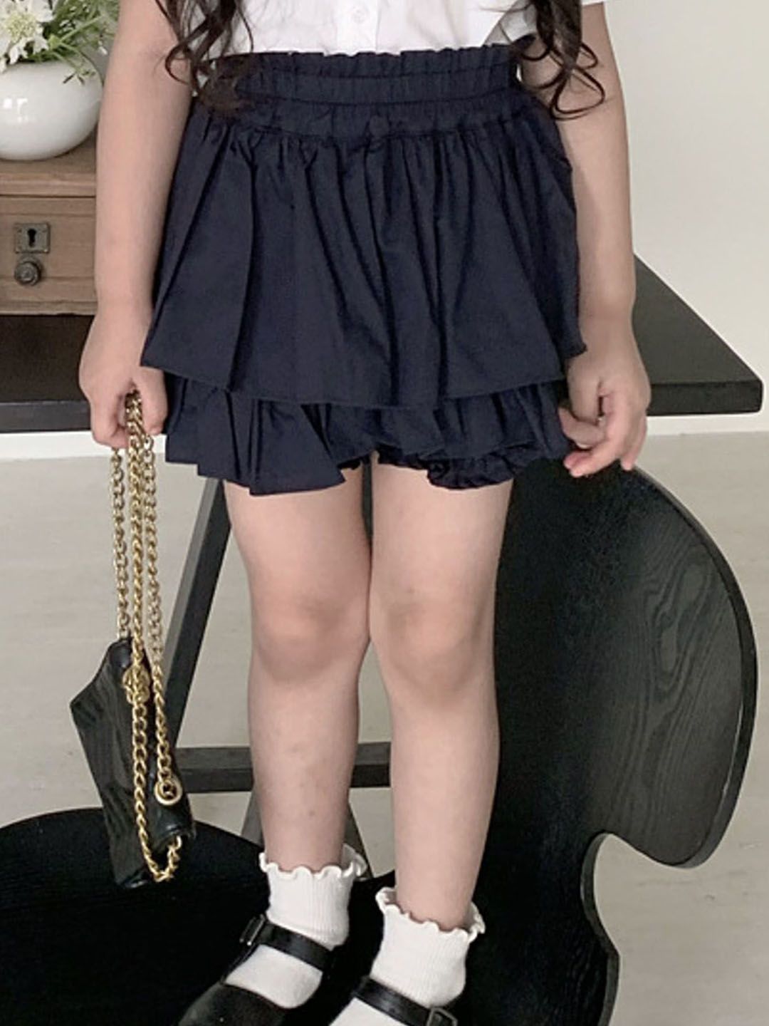 LULU & SKY Girls Tiered Pure Cotton Mini Skirt-picture-18